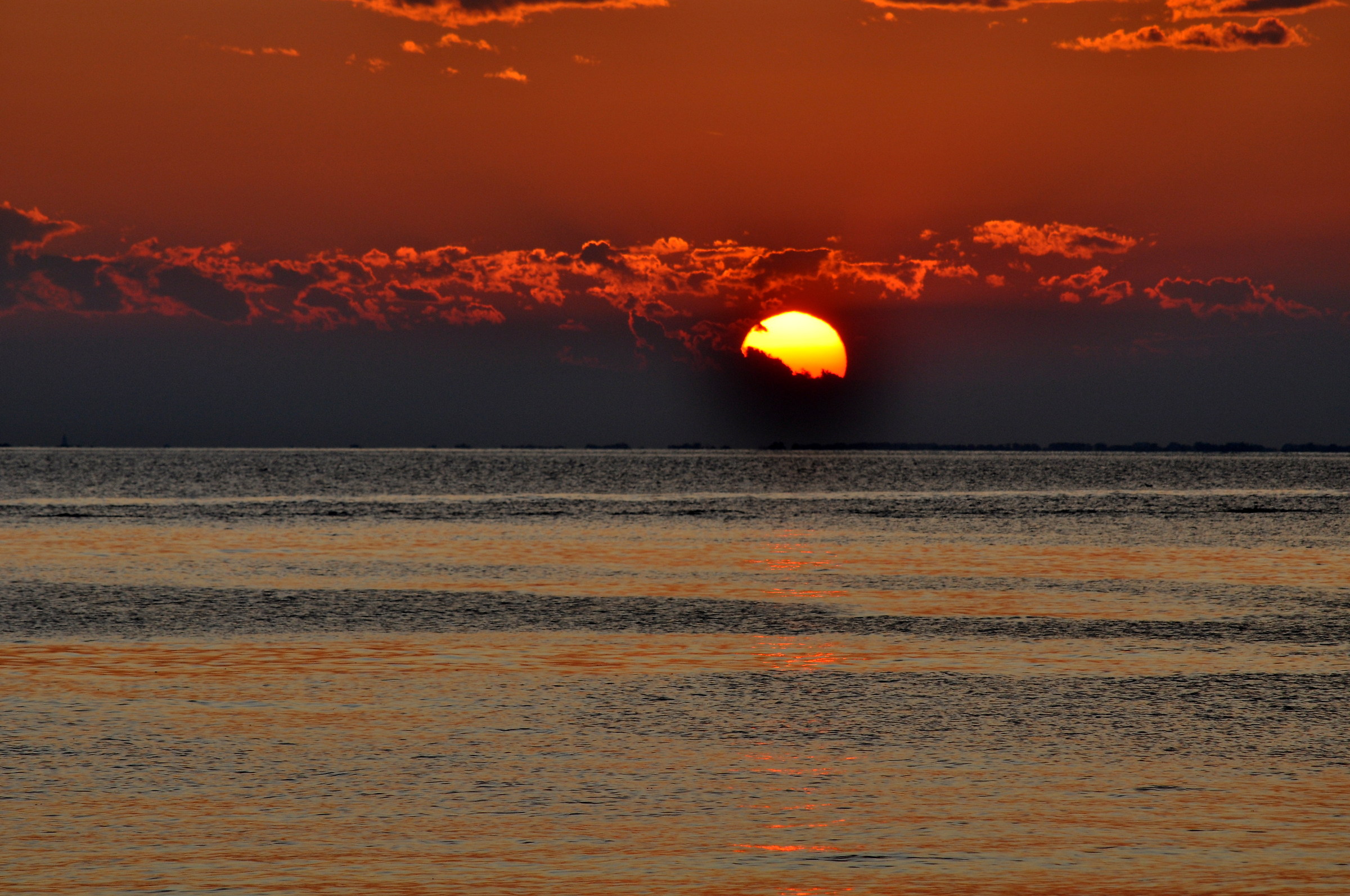 Tramonto sul golfo di Trieste