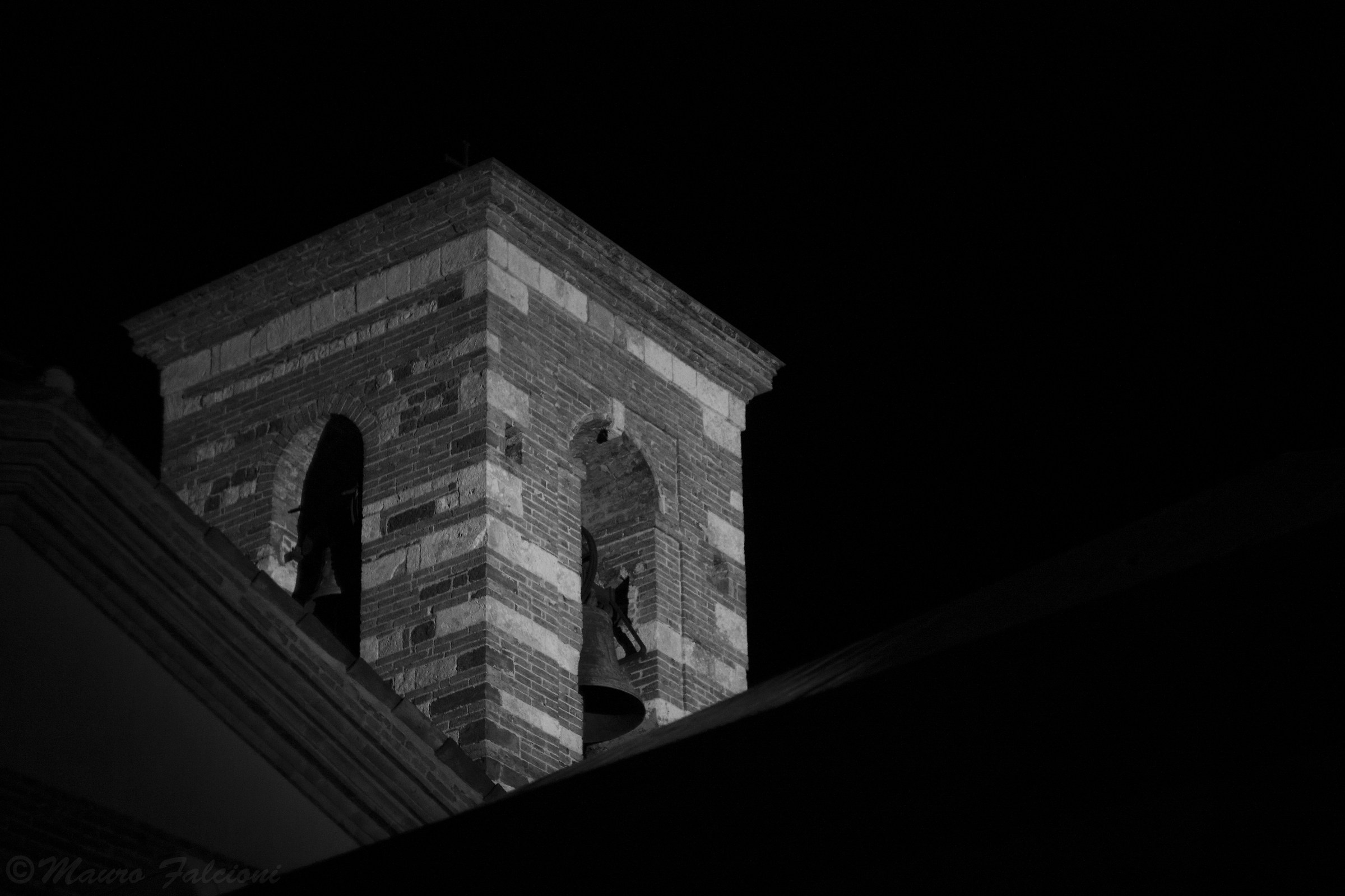 Campanile in B & W