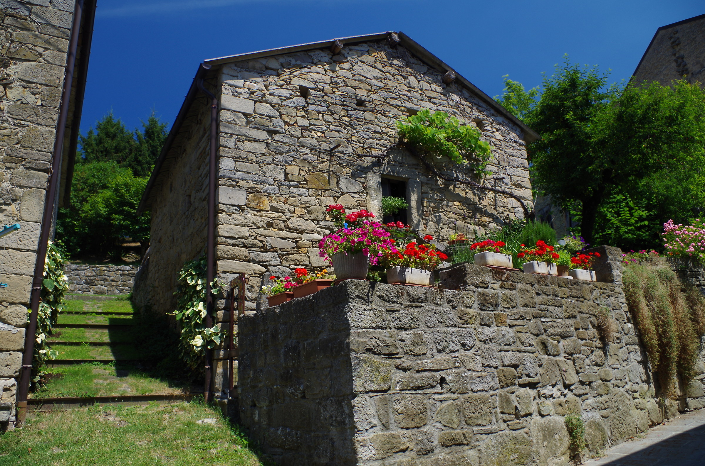 Cassio: via Francigena.