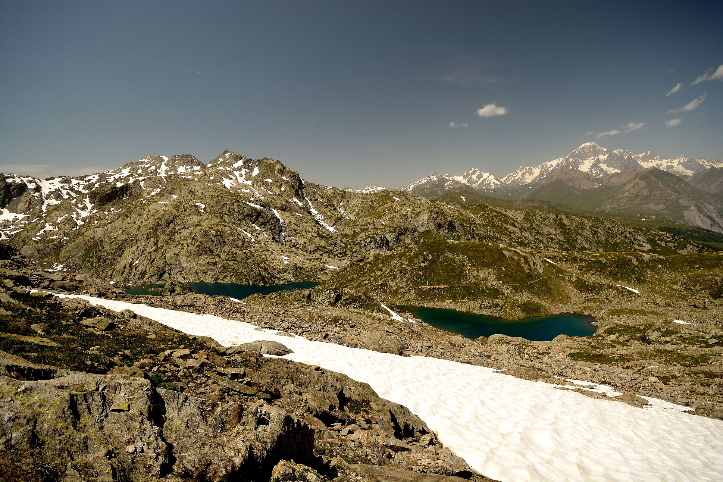 the two lakes Bellecombe sent.per from the Col de Tachuy