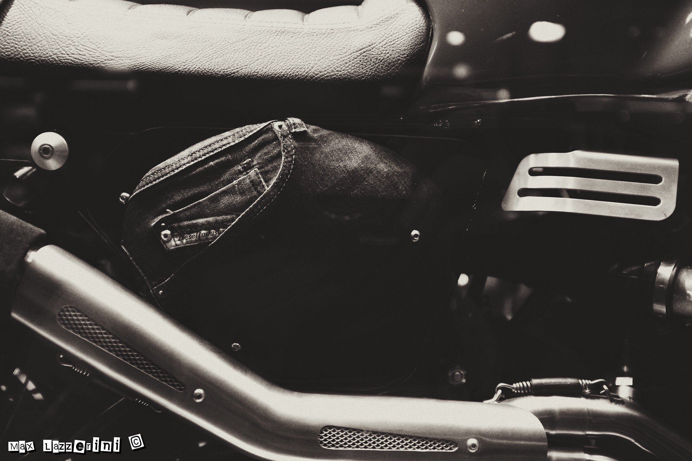 Nu jeans and motorcycle na ...