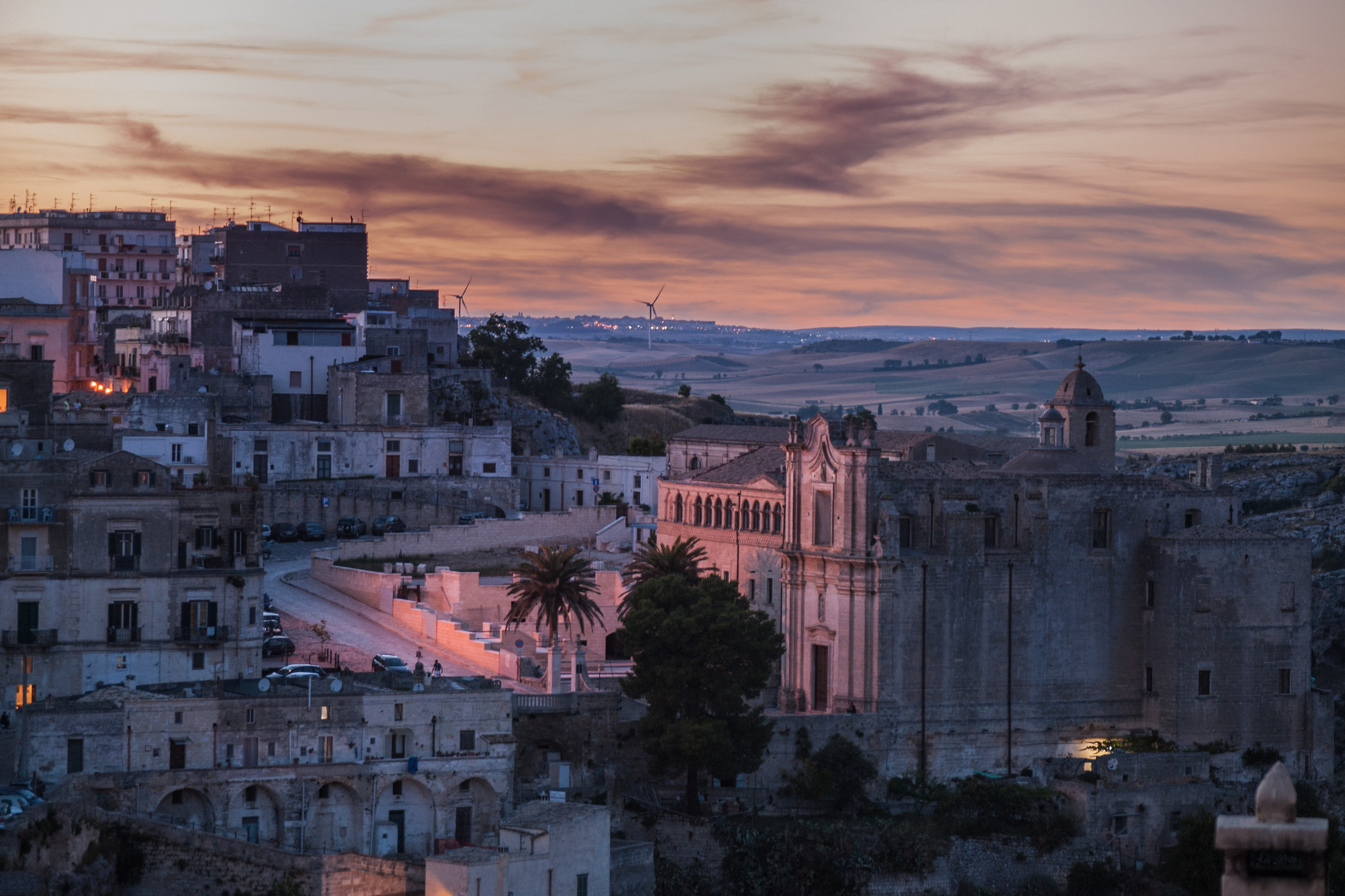 Tramonto a Matera