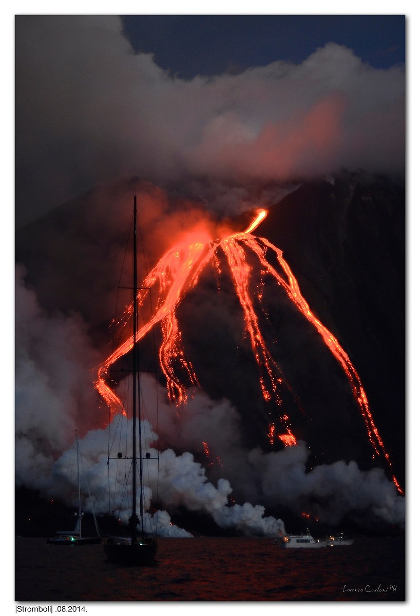 Stromboli On Fire