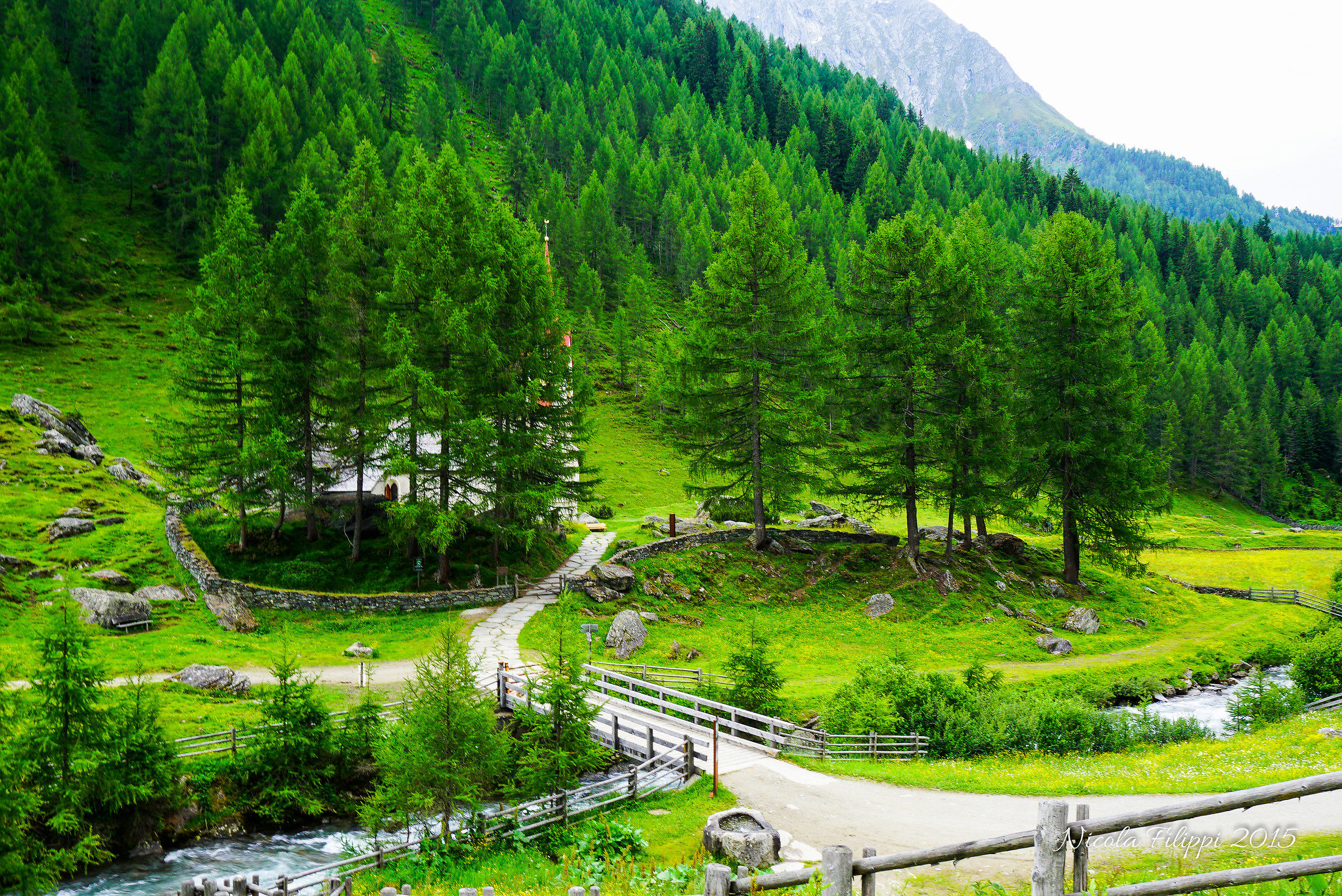 Ahrntal - view church Holy Spirit