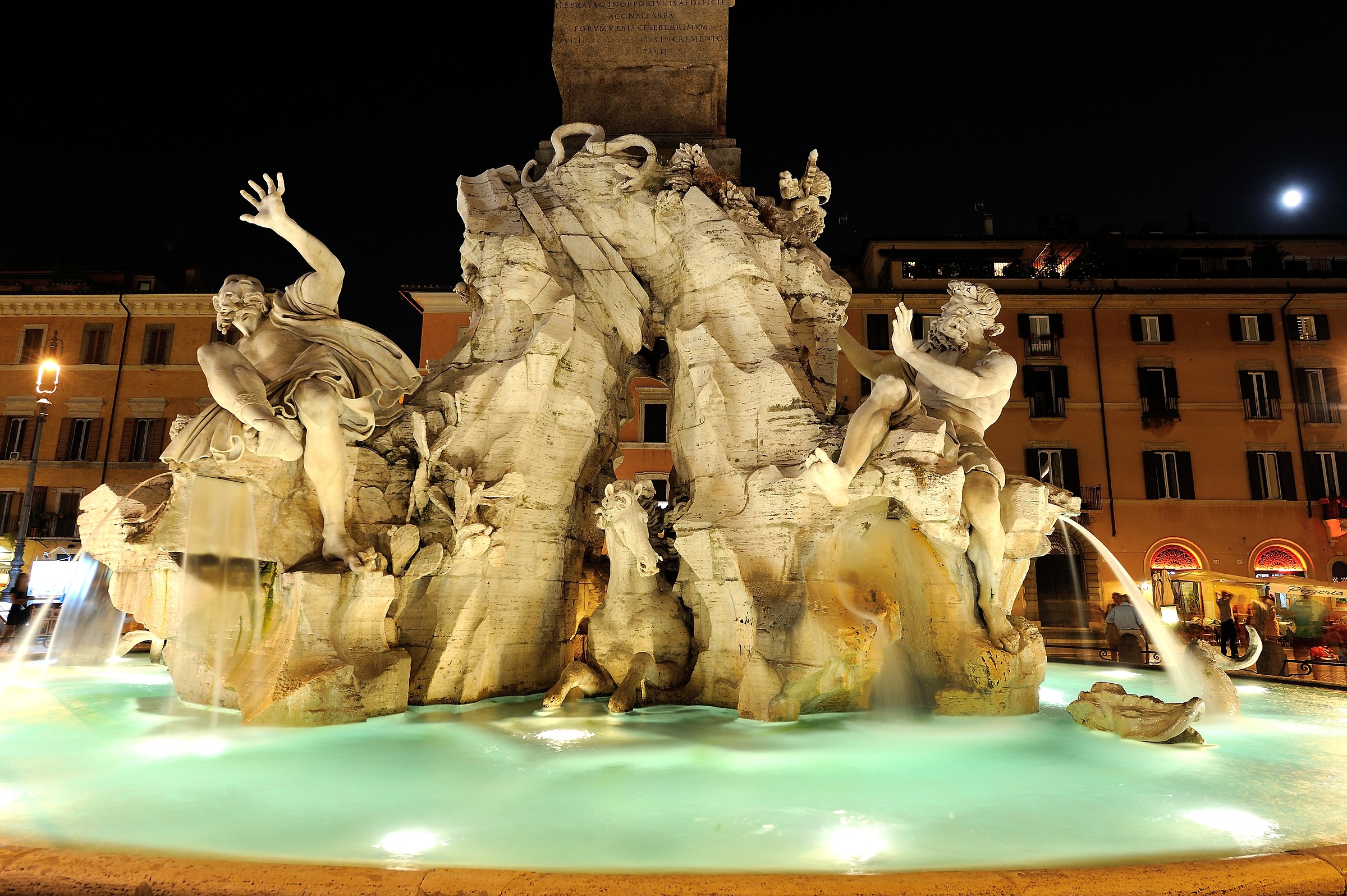 Roma-Fontana dei 4 Fiumi a P.za Navona