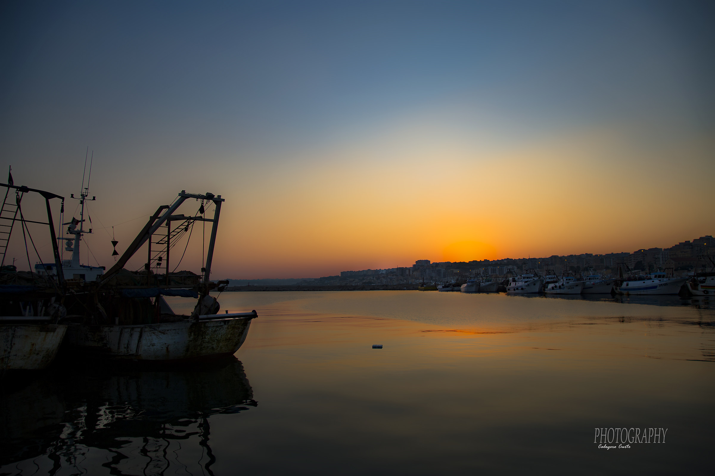 Sunset port sciacca