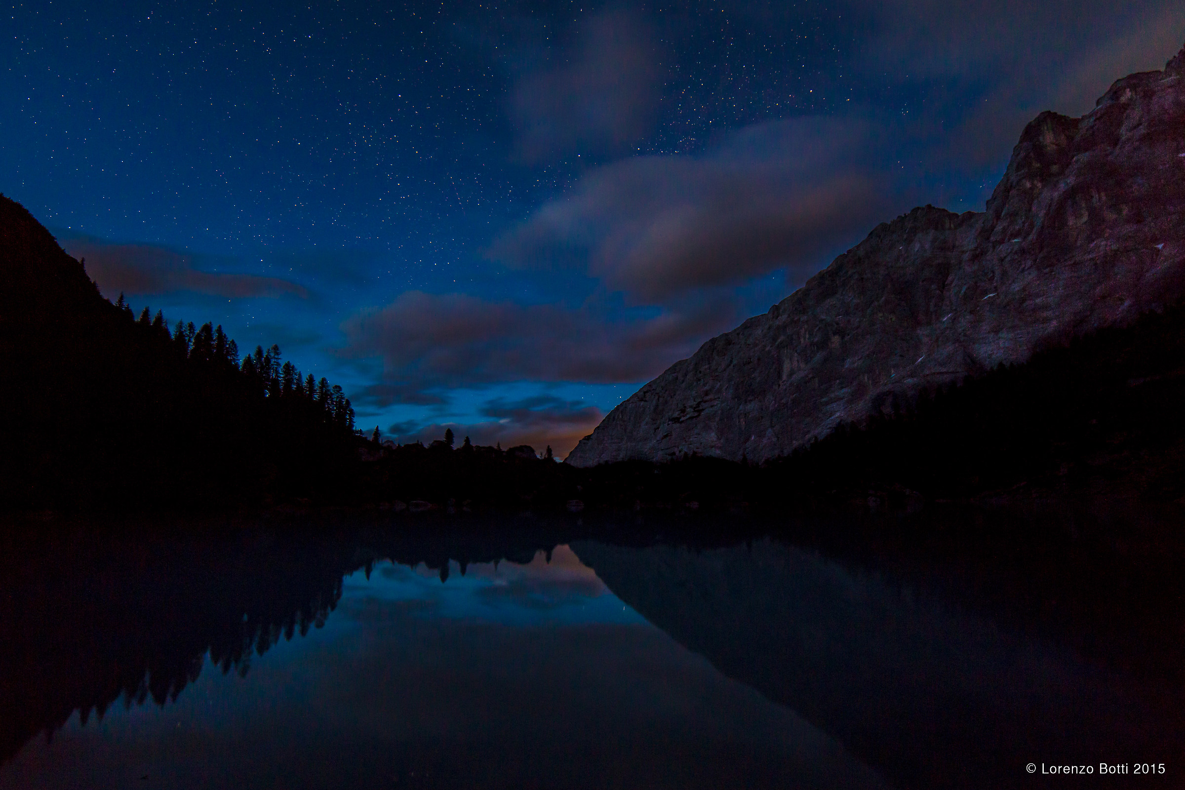 night at the lake Sorapis