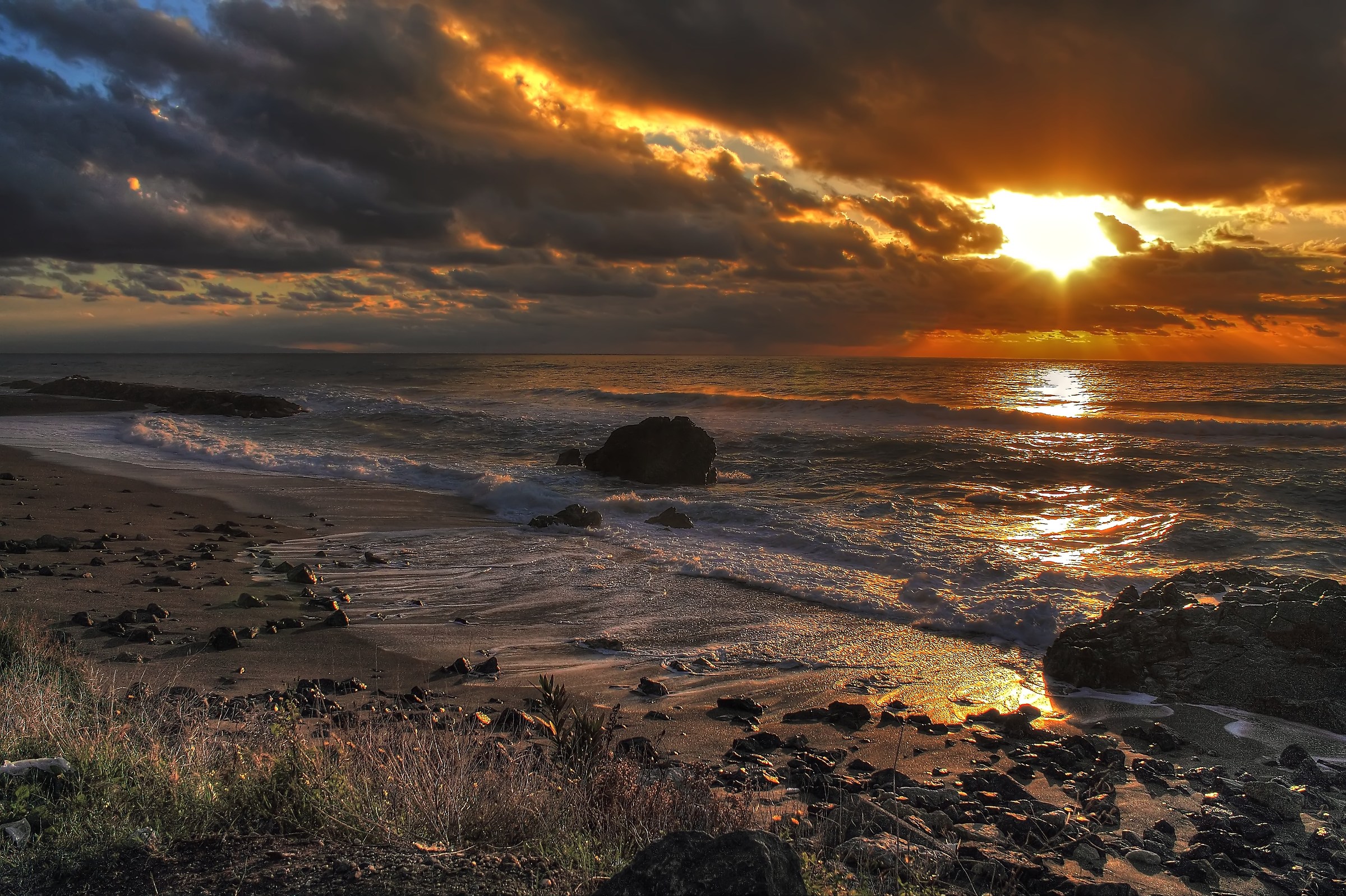 Un tempaccio al tramonto - HDR