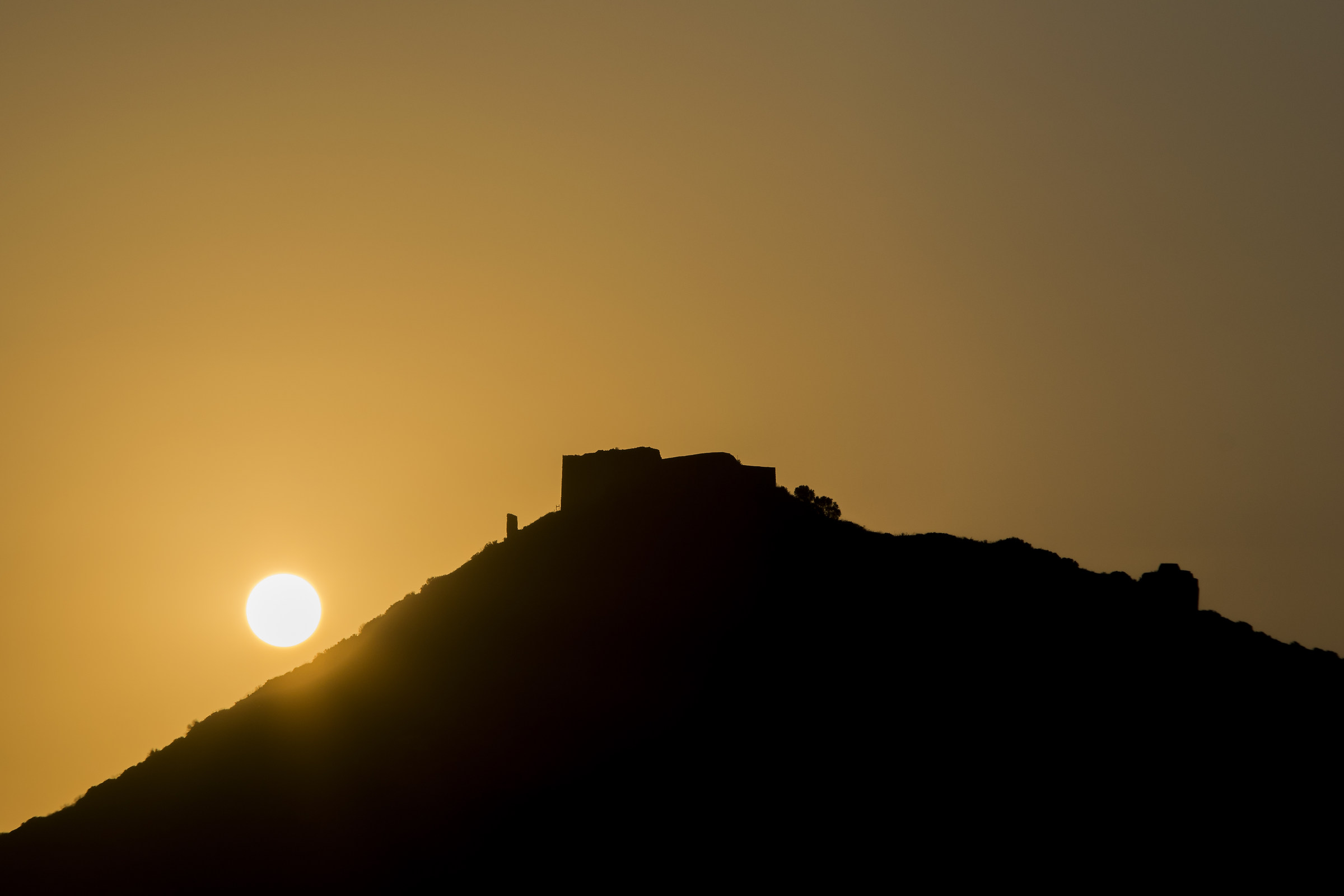 Silhouette castello di Monreale