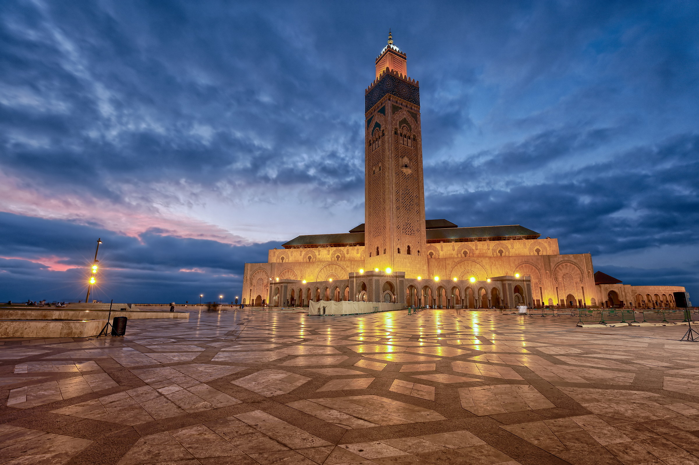Iftar time Hassan II Mosque