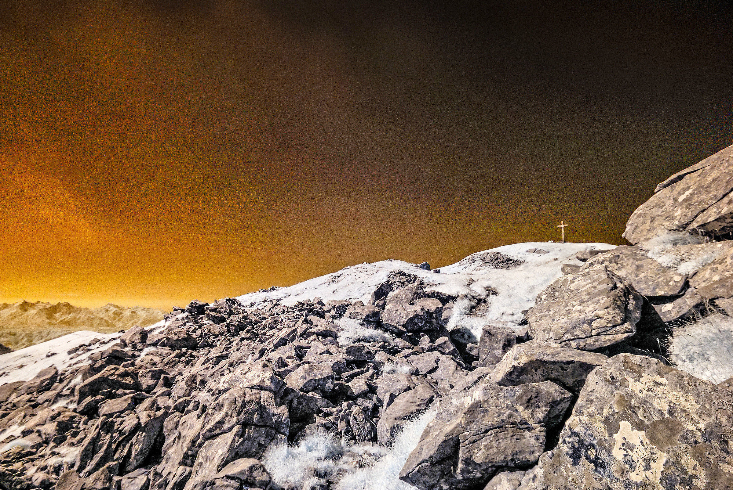 Verso il Marmagna (infrarosso)