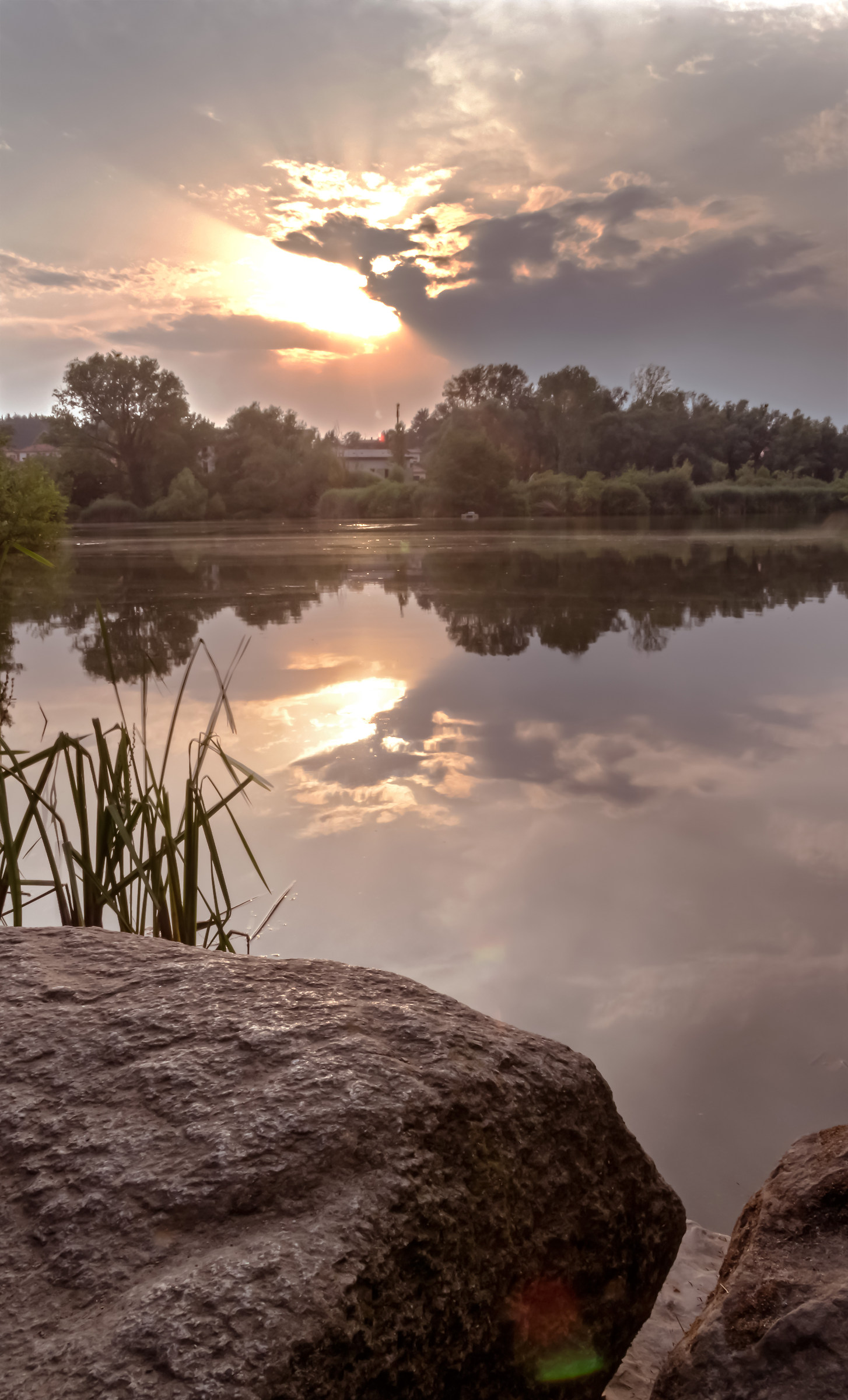 Tramonto sul Lago di Sartirana