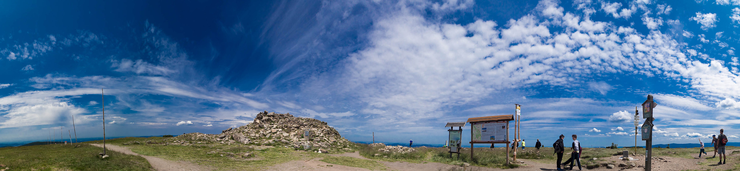 Panorama from the mountain Snieznik