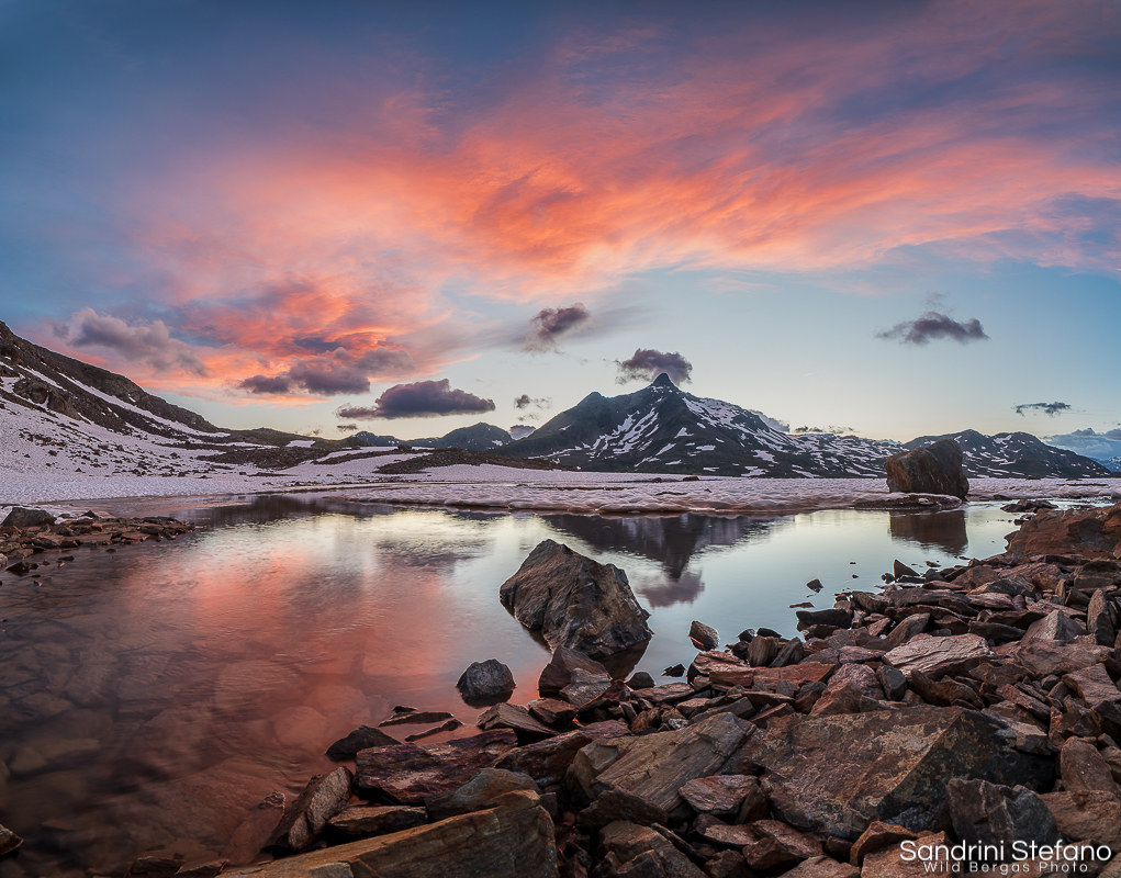 Tramonto lago di Gaviola