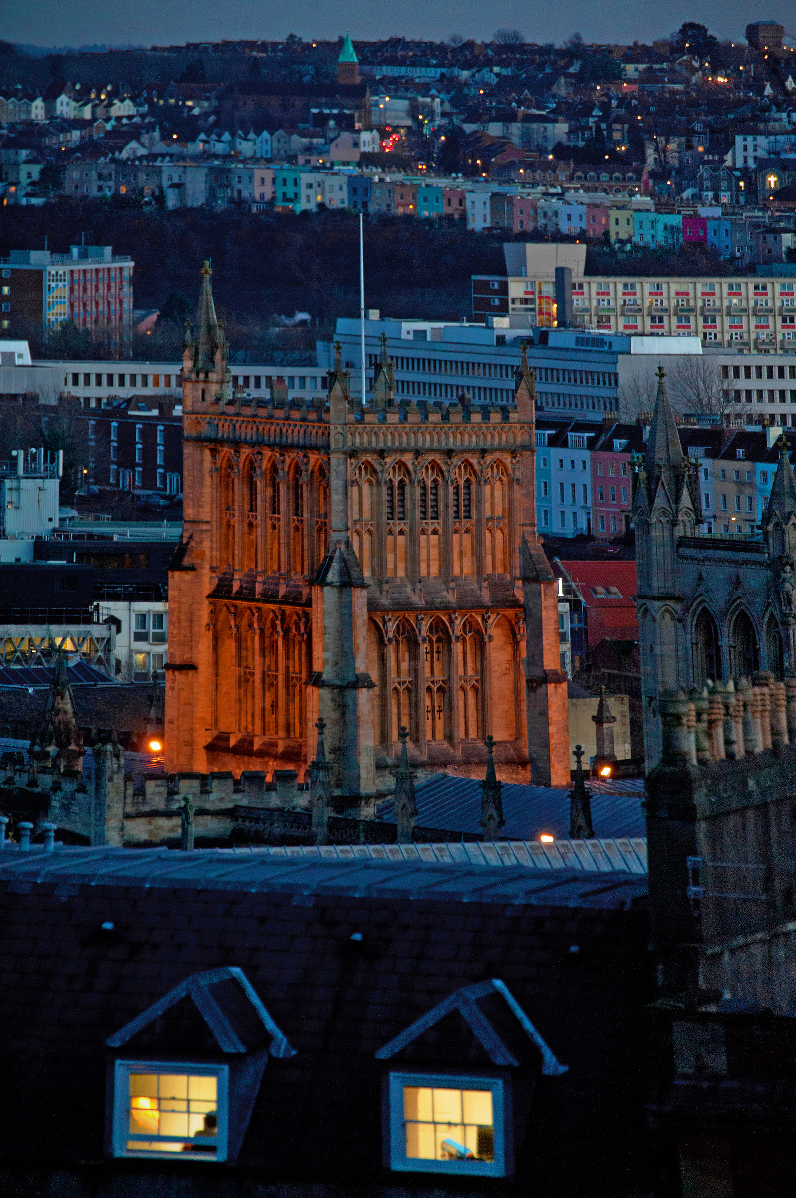 Bristol Bella crepuscolo Skyline