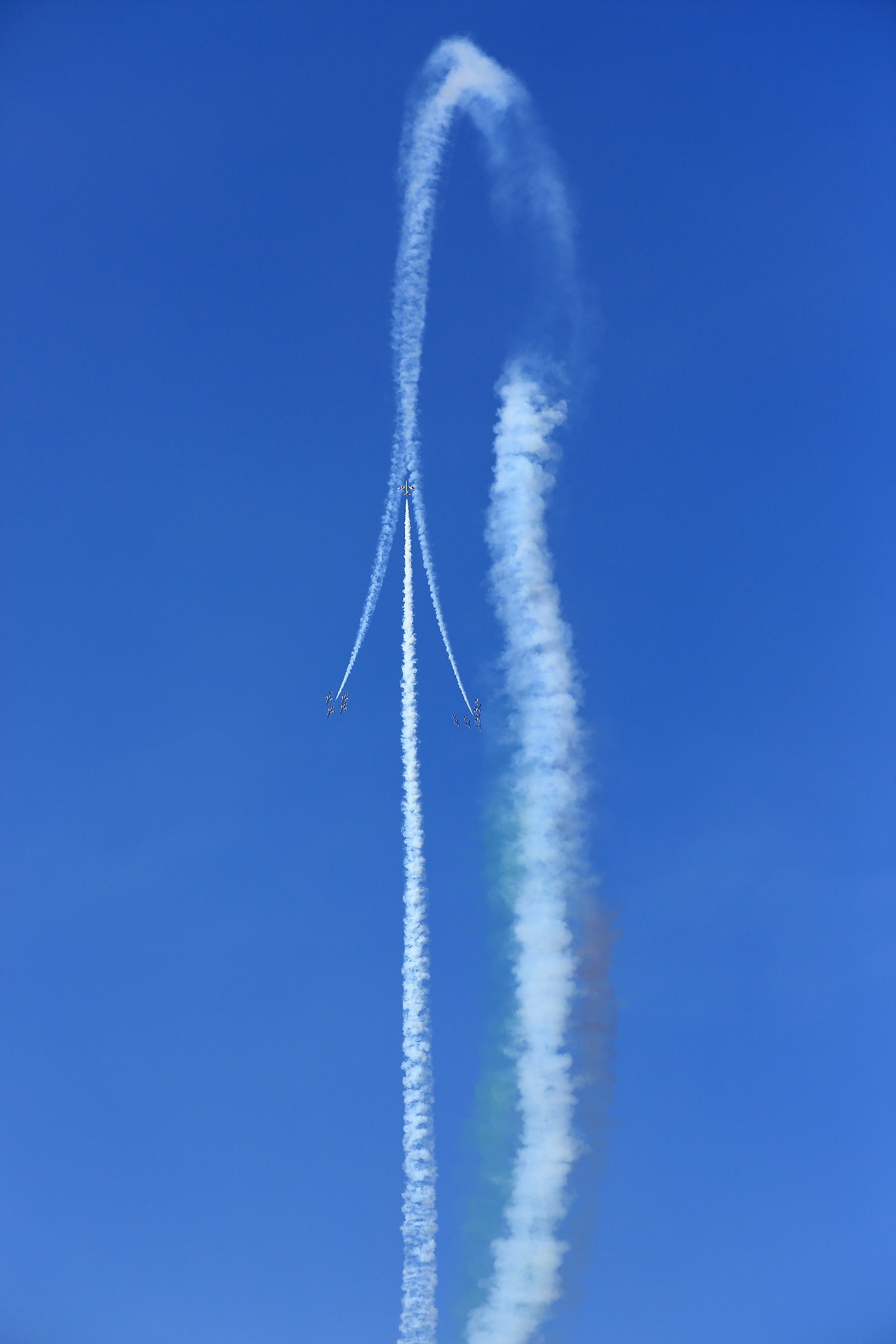 The plot of the arrows