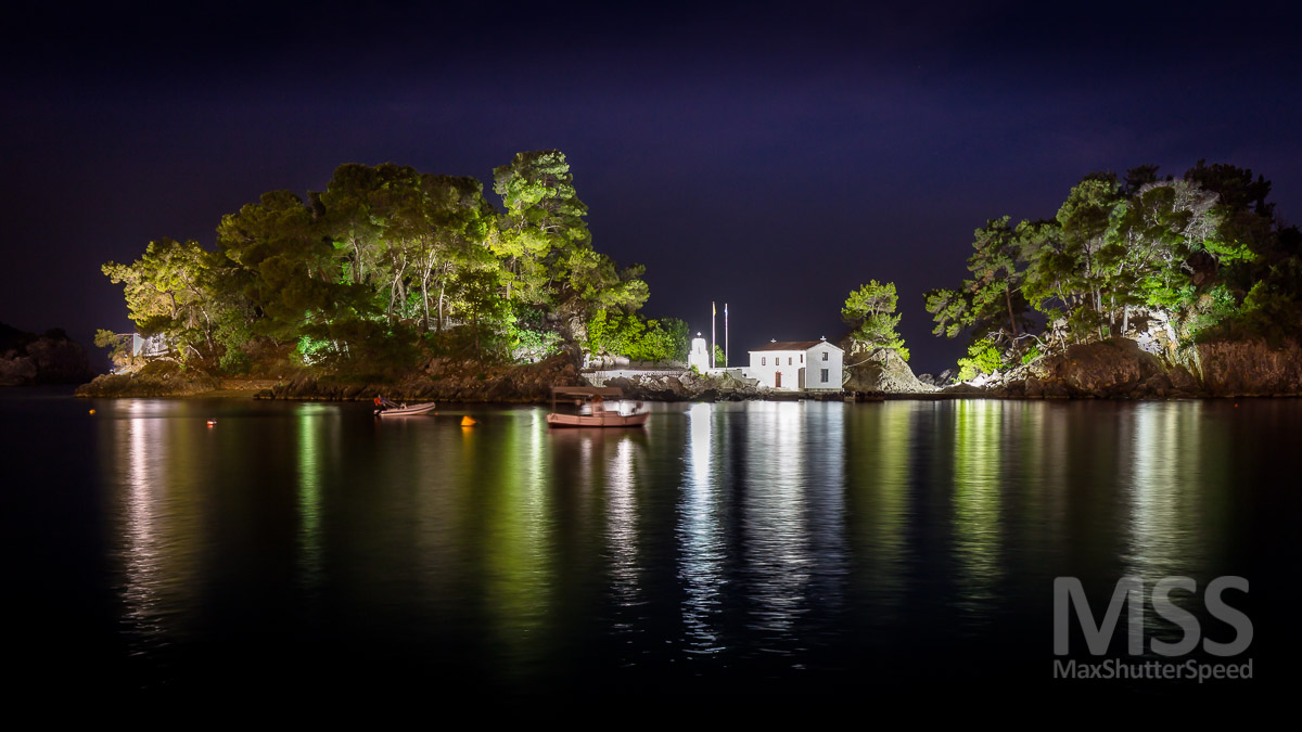 The church on the island (Parga - Greece)