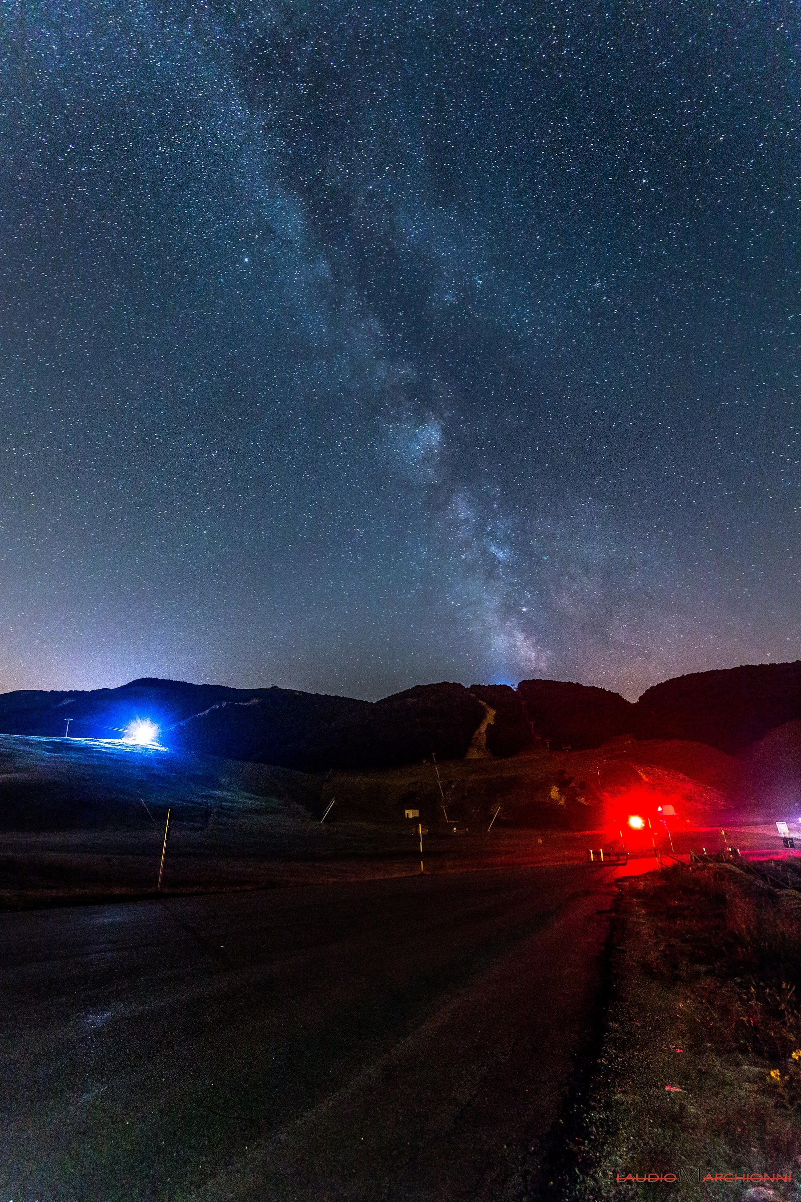 Milky Way to Campo Felice, Abruzzo (aq)