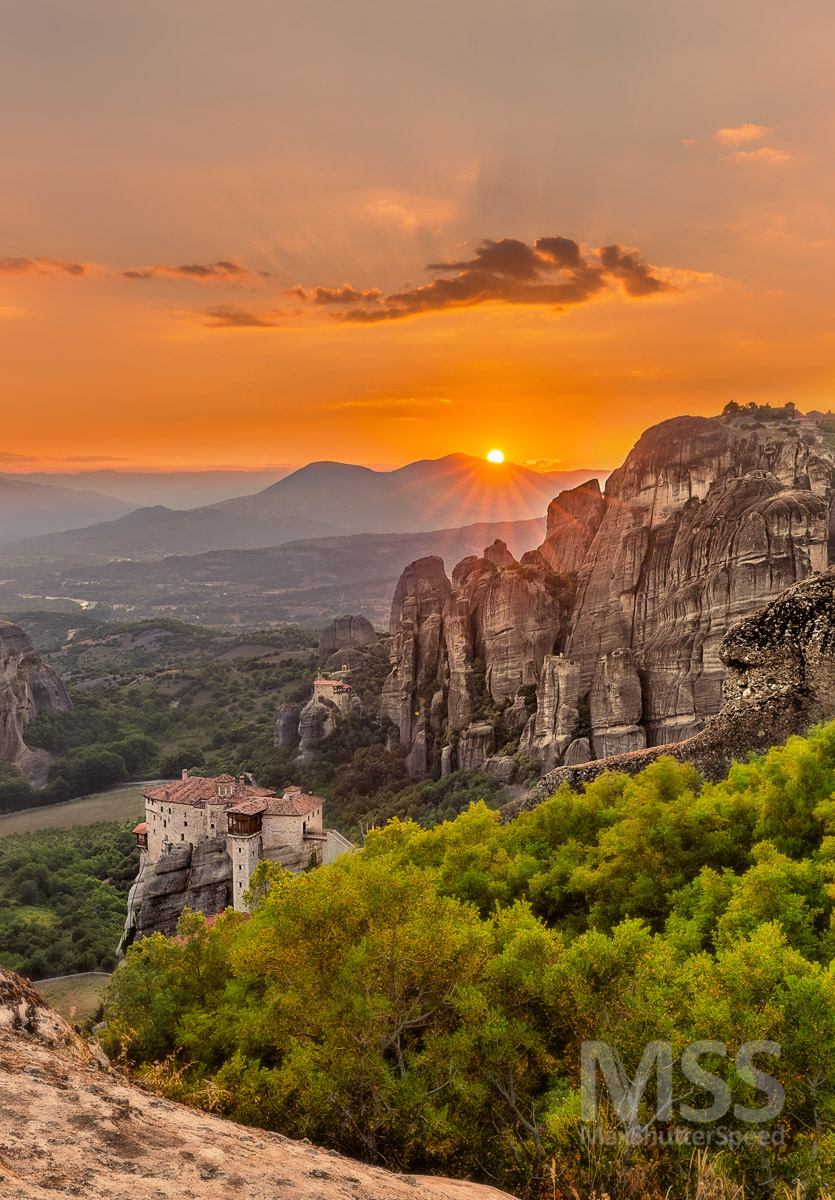 Sunset on meteor (Vertical)