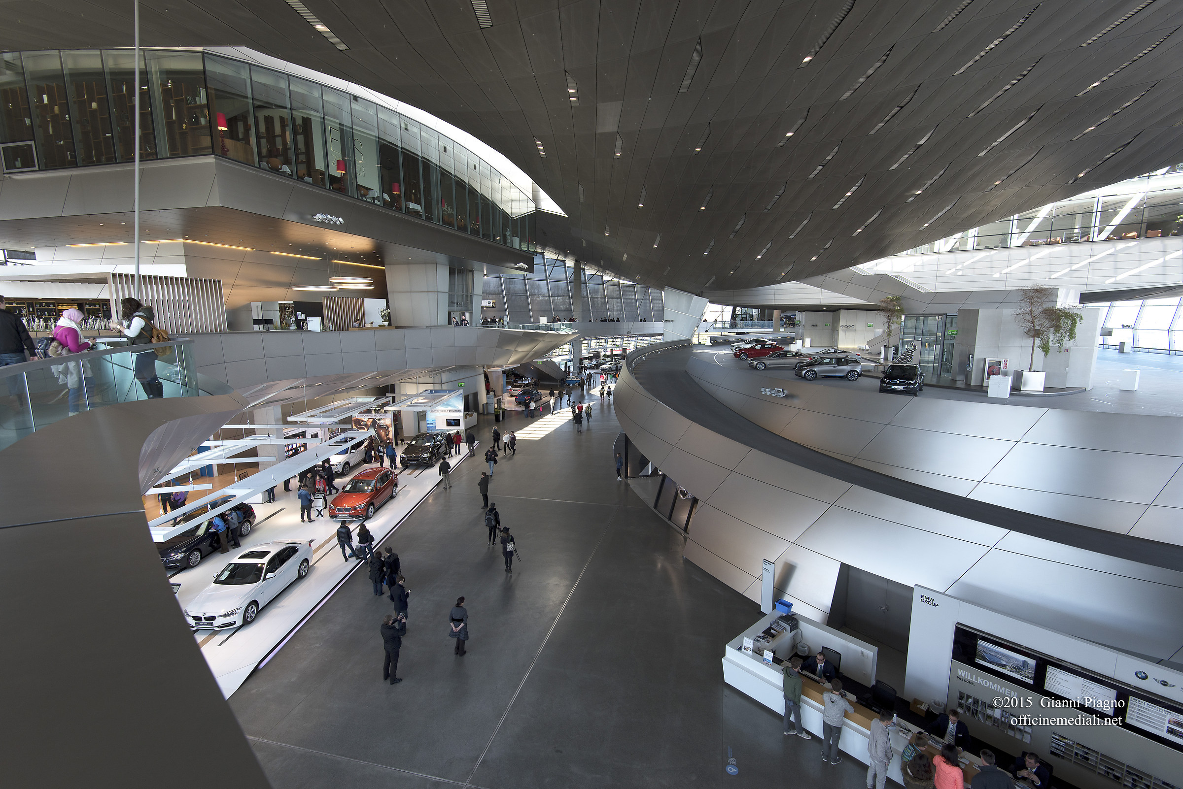Inside the BMW Center in Monaco