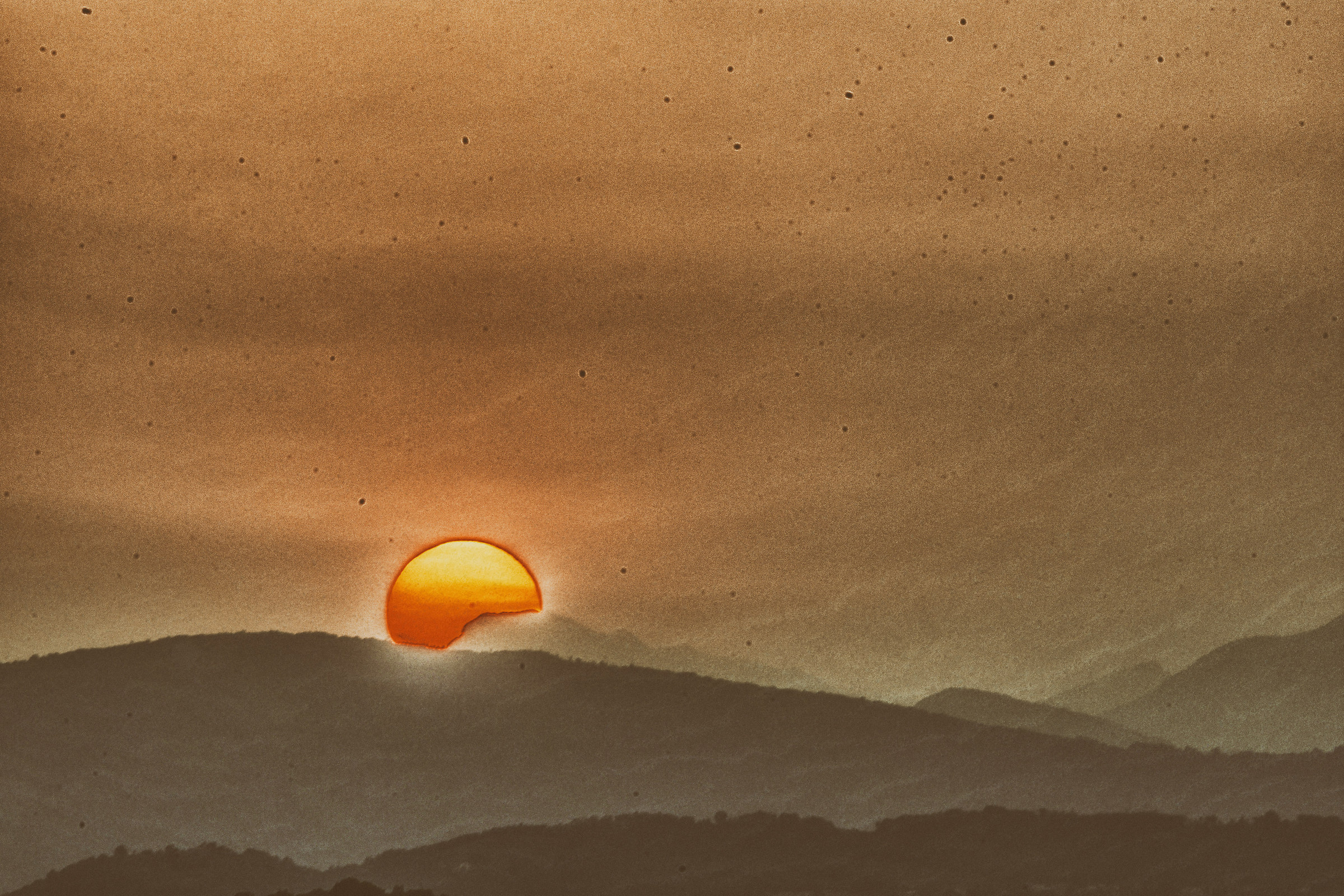 Tramonto dal castello di Brescia