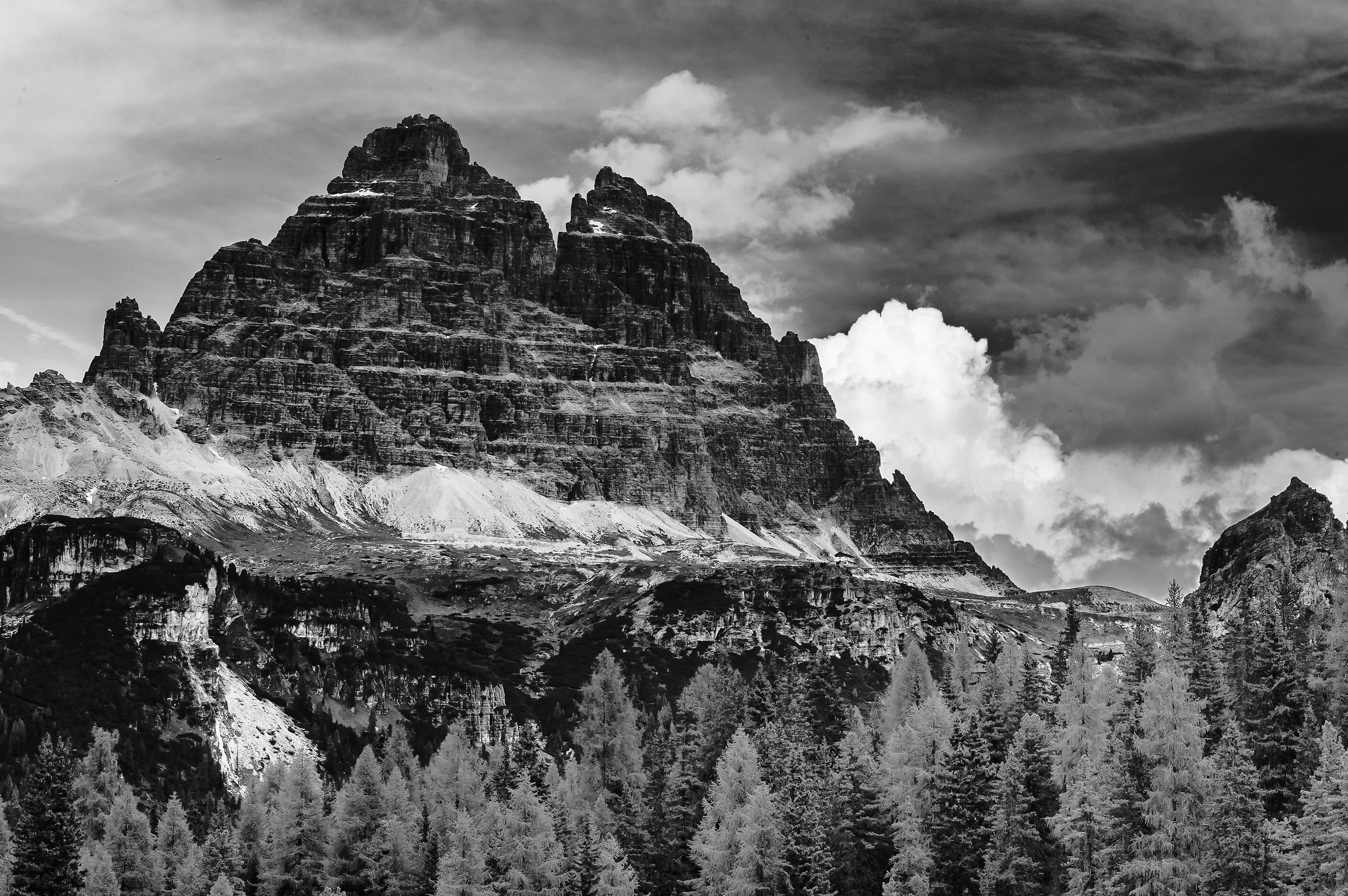 Le Tre Cime in monocromia....