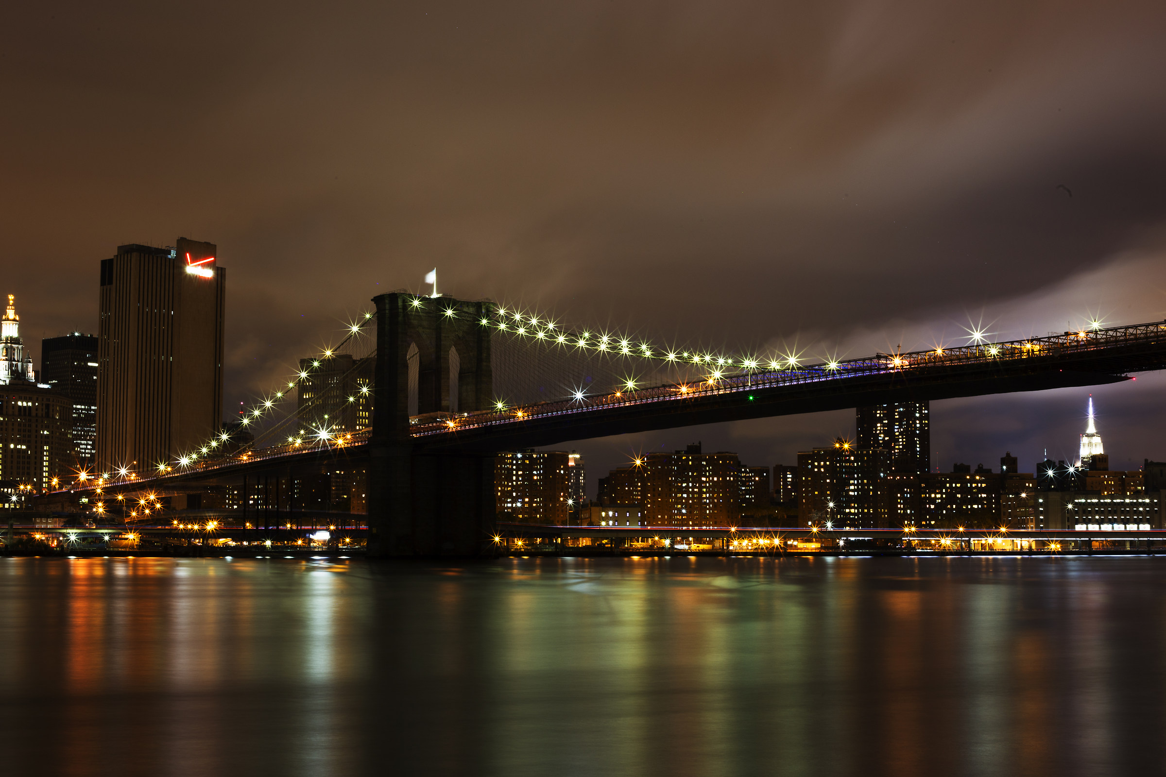 View from Brooklyn Park at night