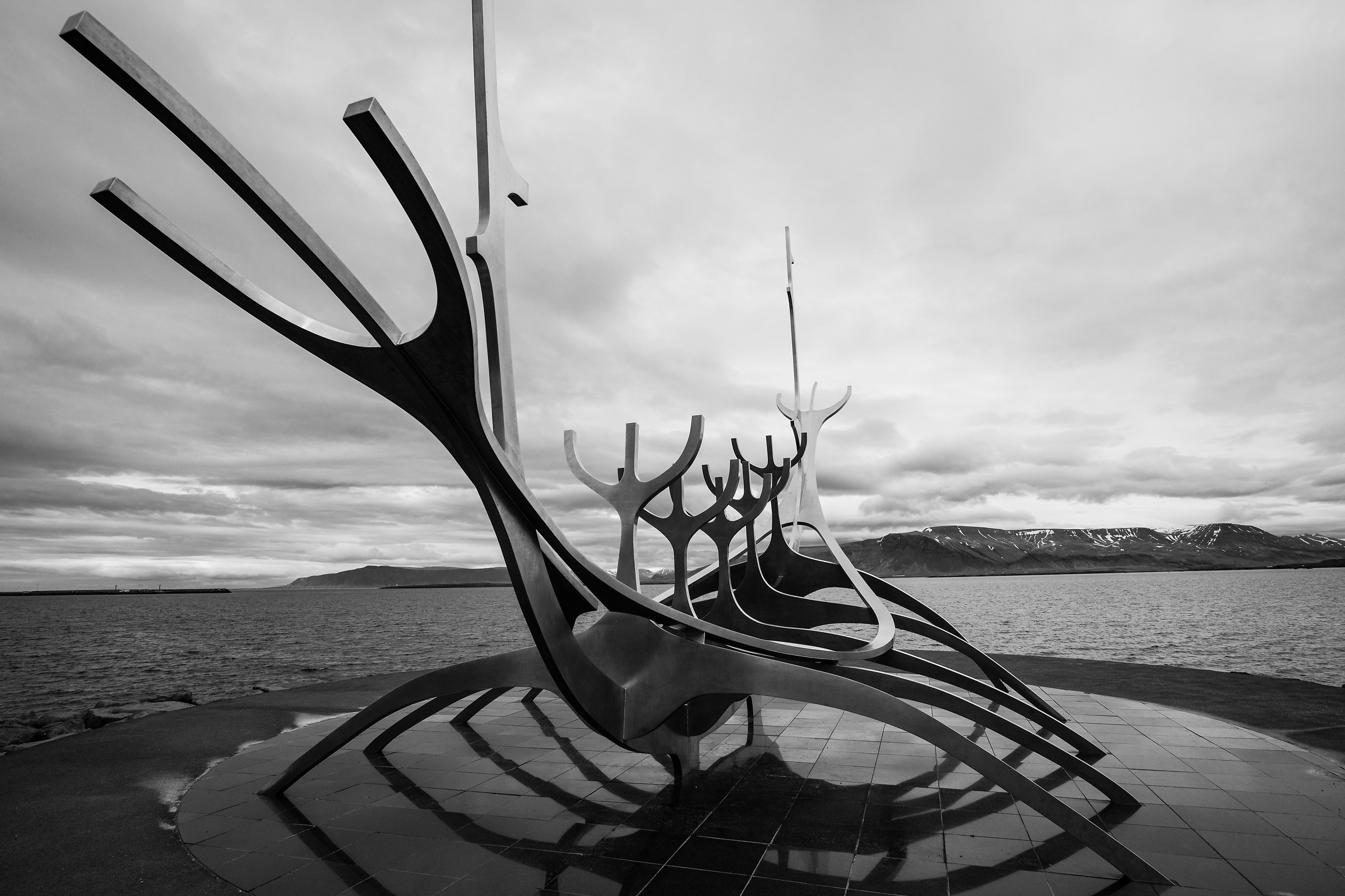 Viking ship by Jon Gunnar Arnason