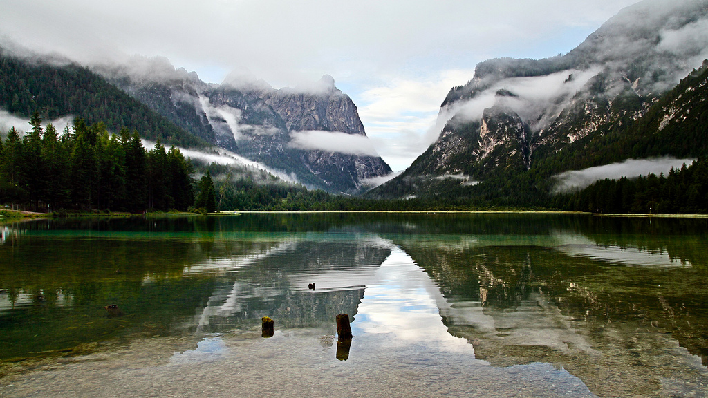 Fredda mattinata al lago