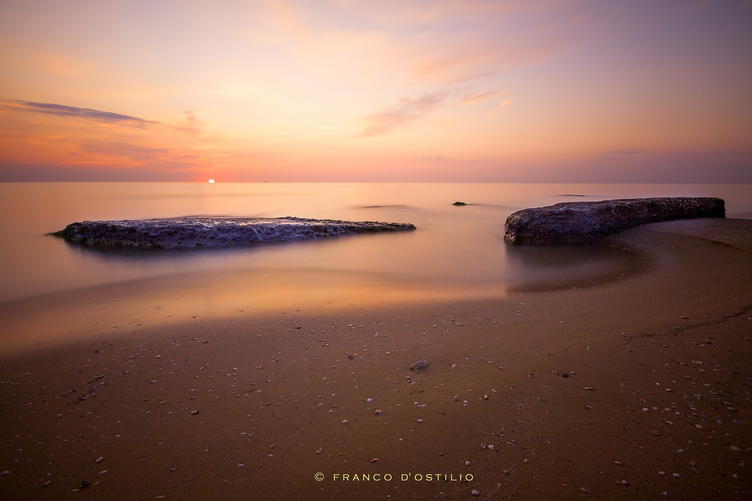 Sunrise on the beach ..