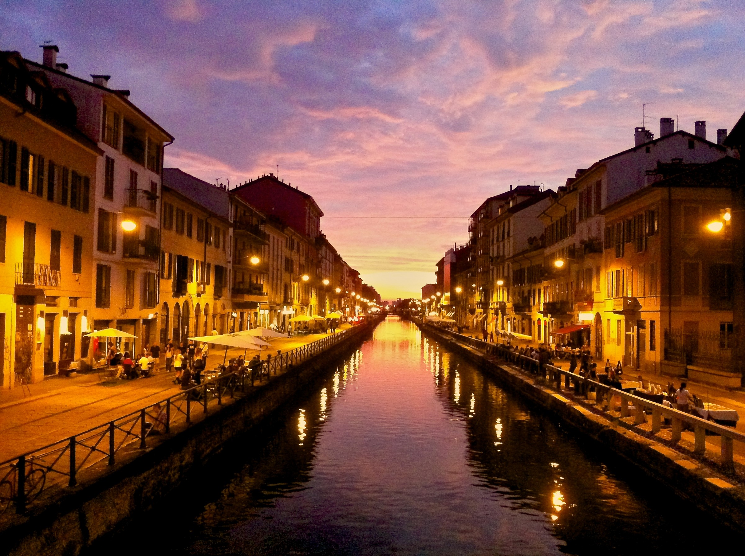 Sunset on the Naviglio Grande