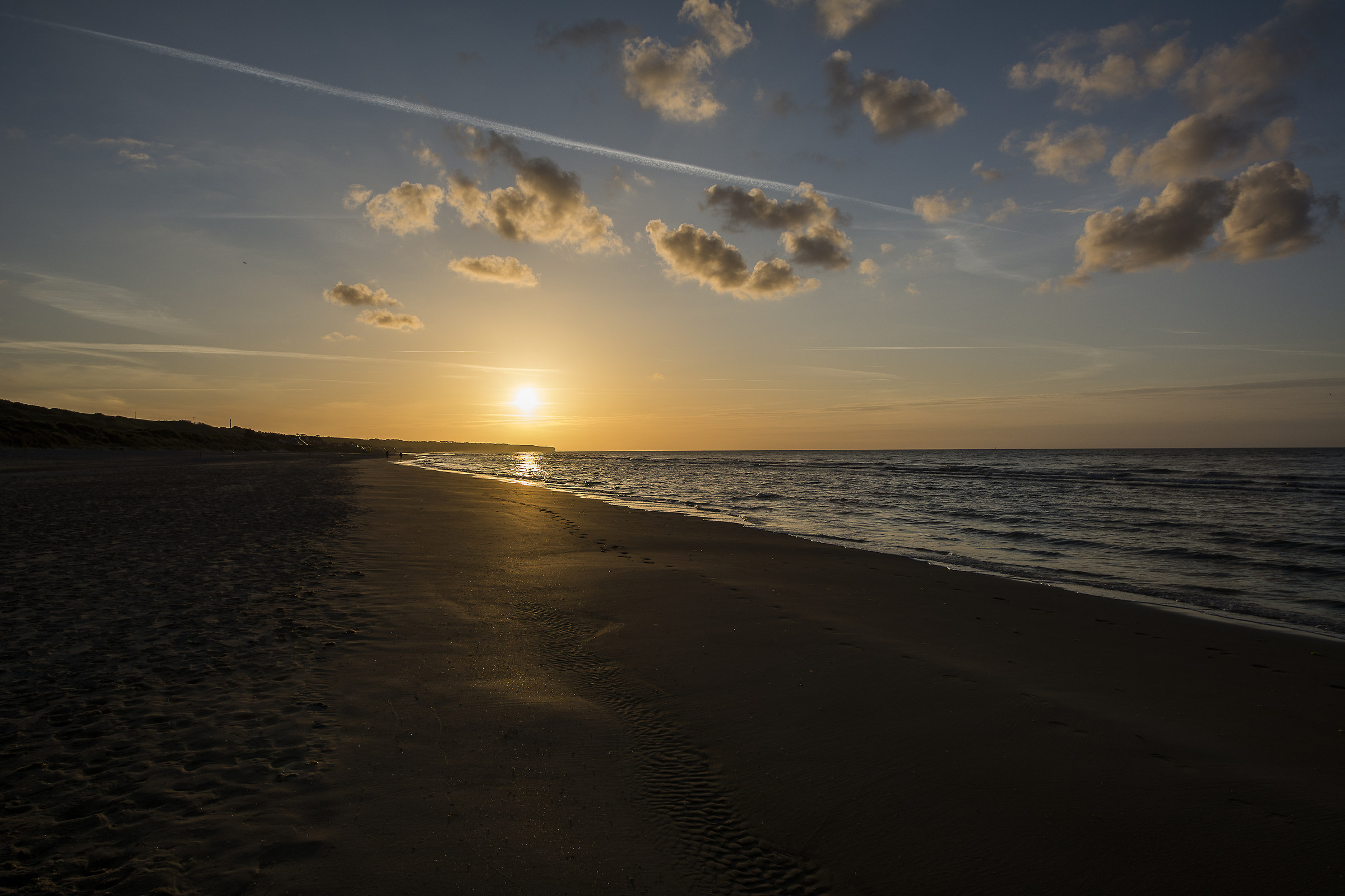 Sunset at Omaha Beach