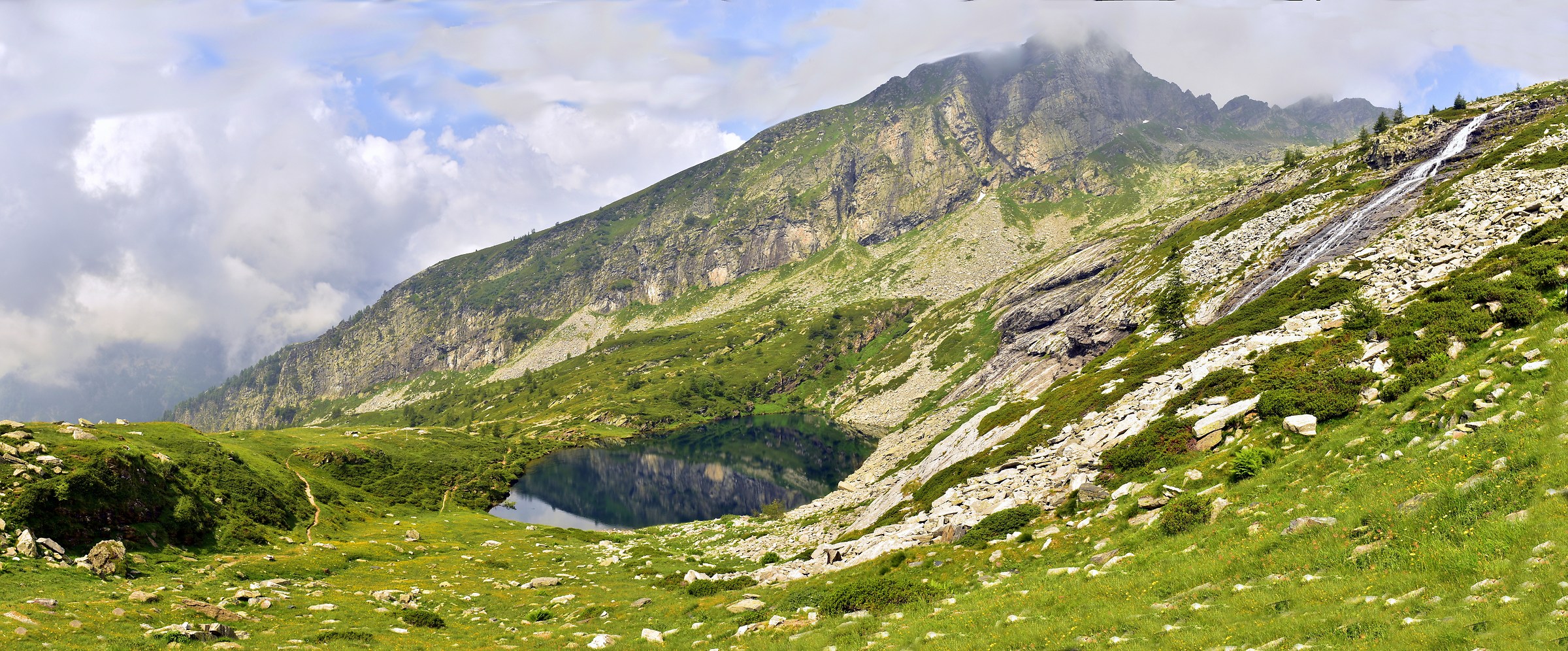 lago paione inferiore - alta val bognanco - panorama