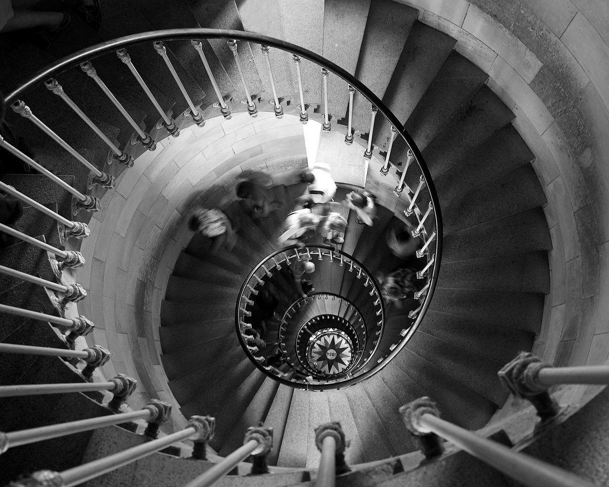 La scala del faro BN