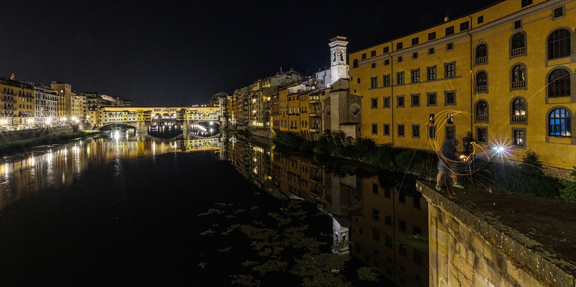 Ponte Vecchio in fire First attempt