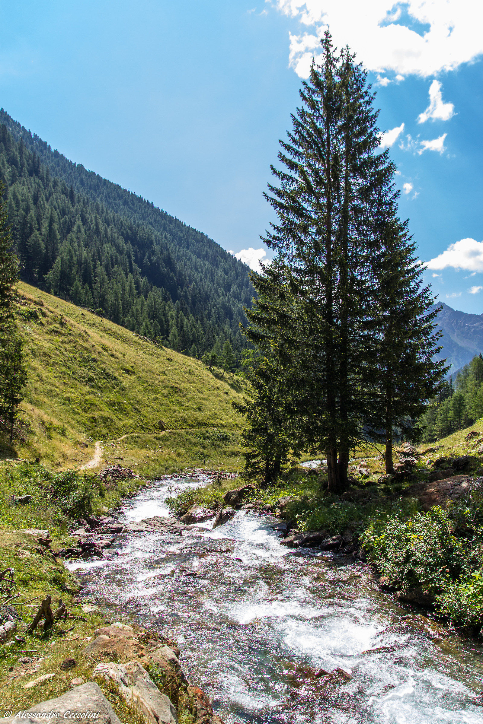 Val di Rabbi, salita alle cascate di Saent
