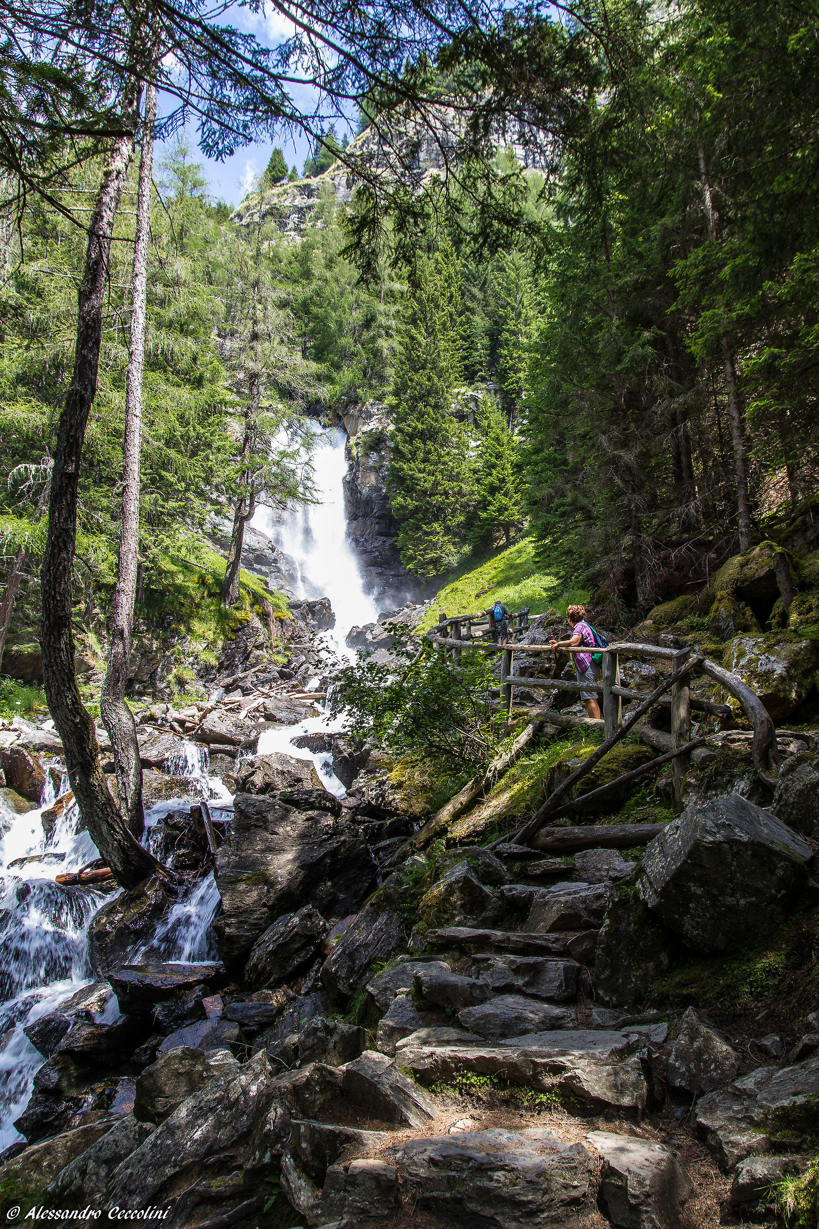 Cascate di Saent, primo salto