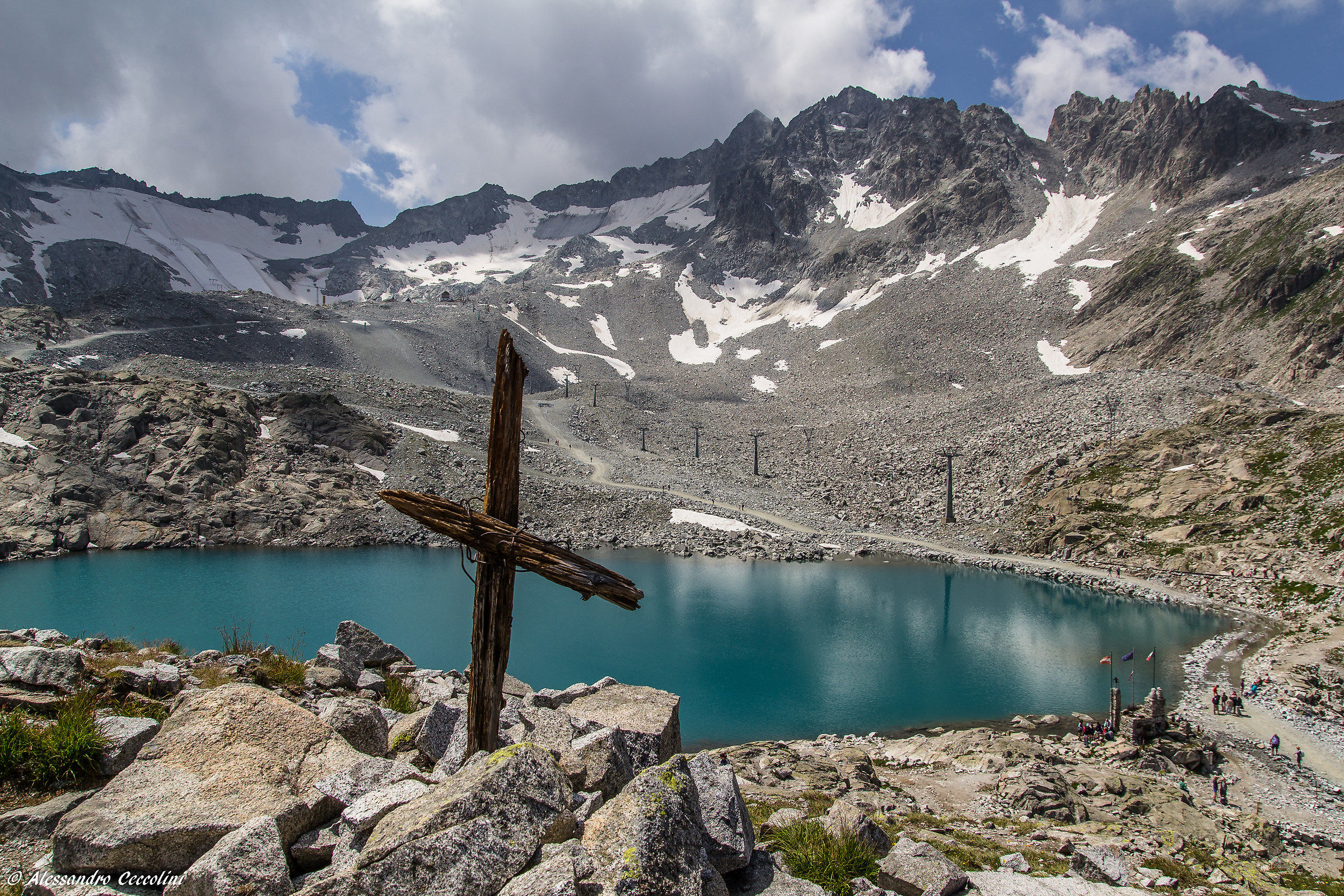 Passo Paradiso, salita alla capanna Presena