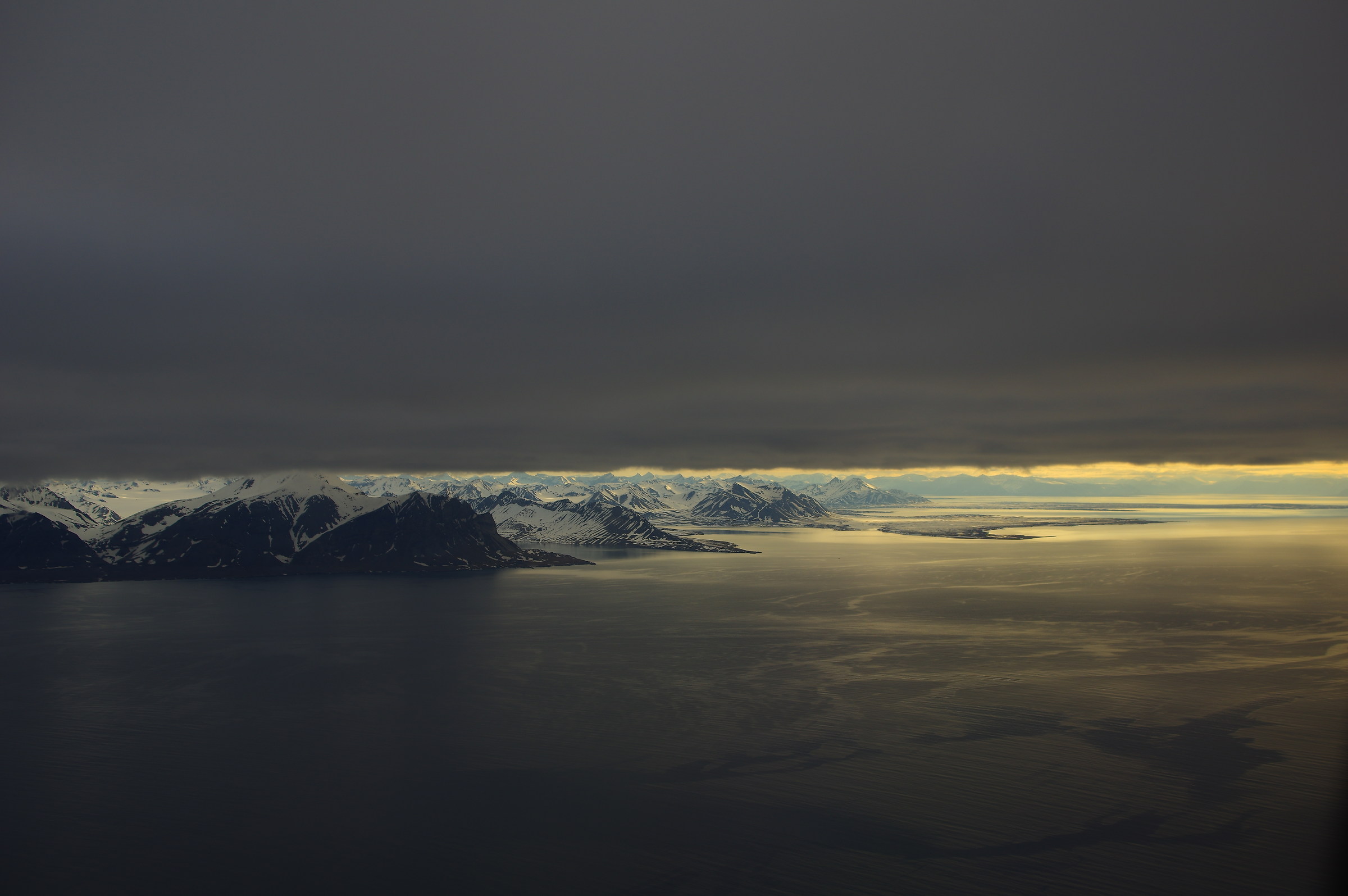 Approach to the Svalbard Islands