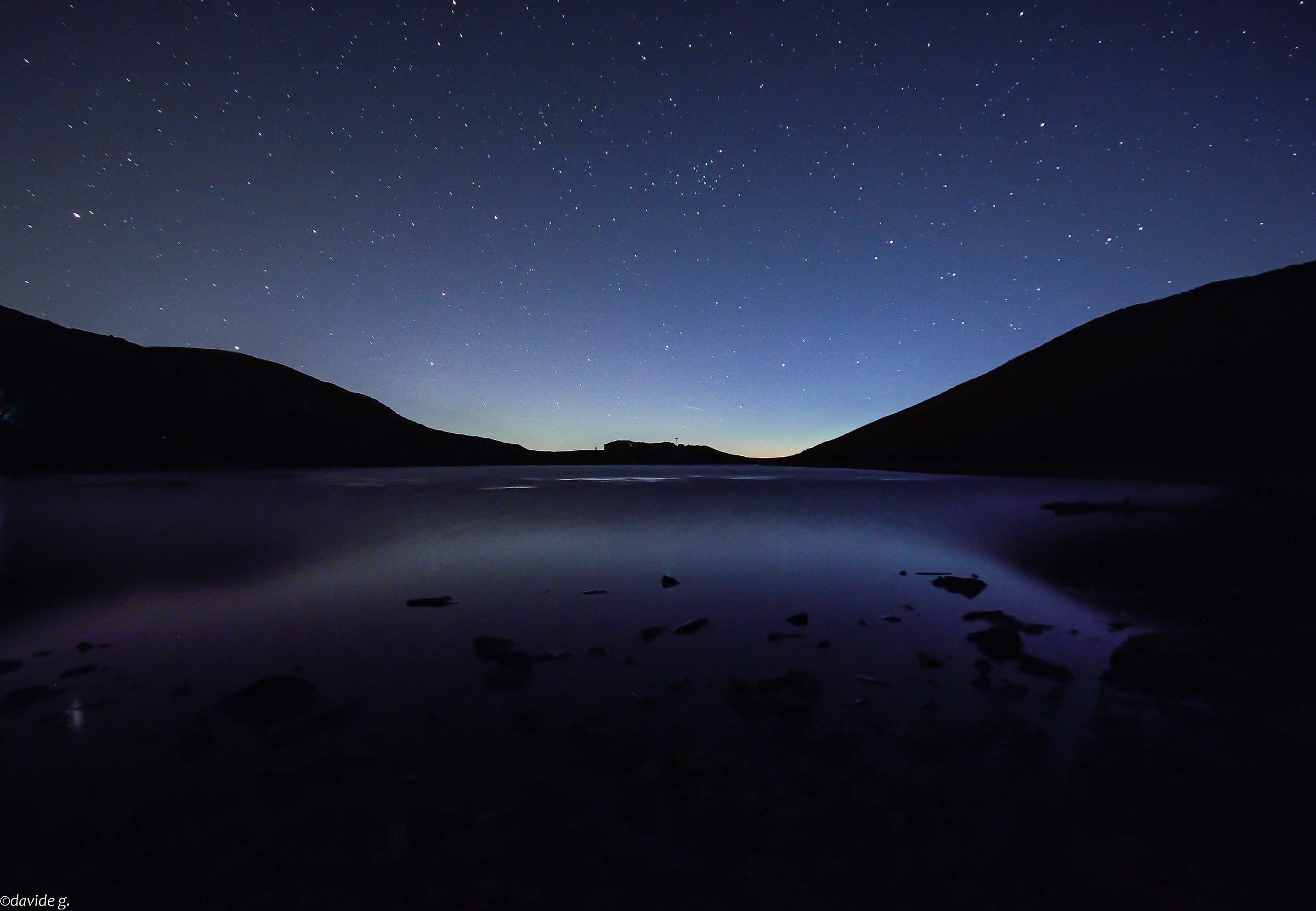 Lake Scaffaiolo night