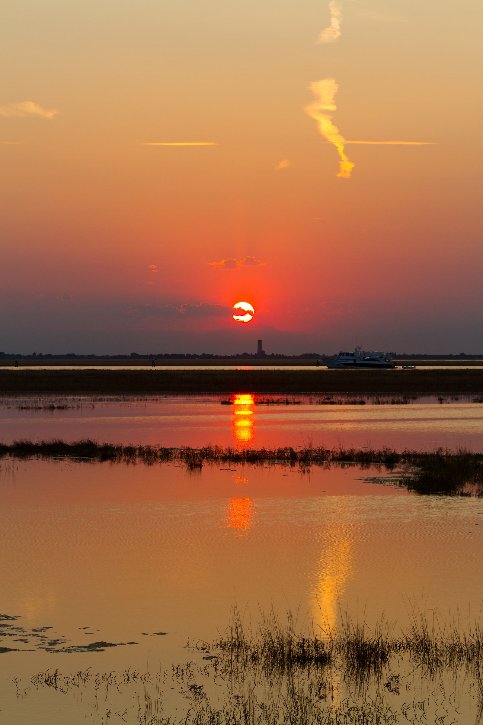 Sunset on the Venetian lagoon