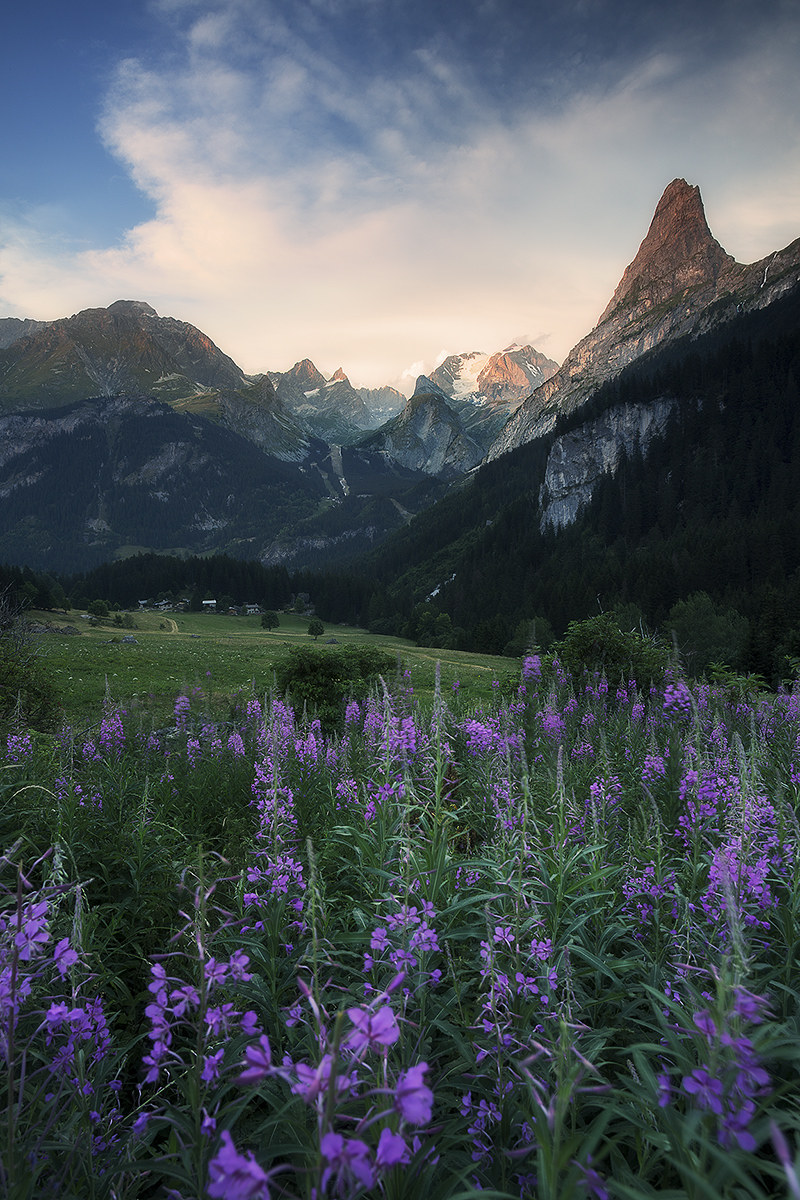 Tramonto nella valle Pralognan