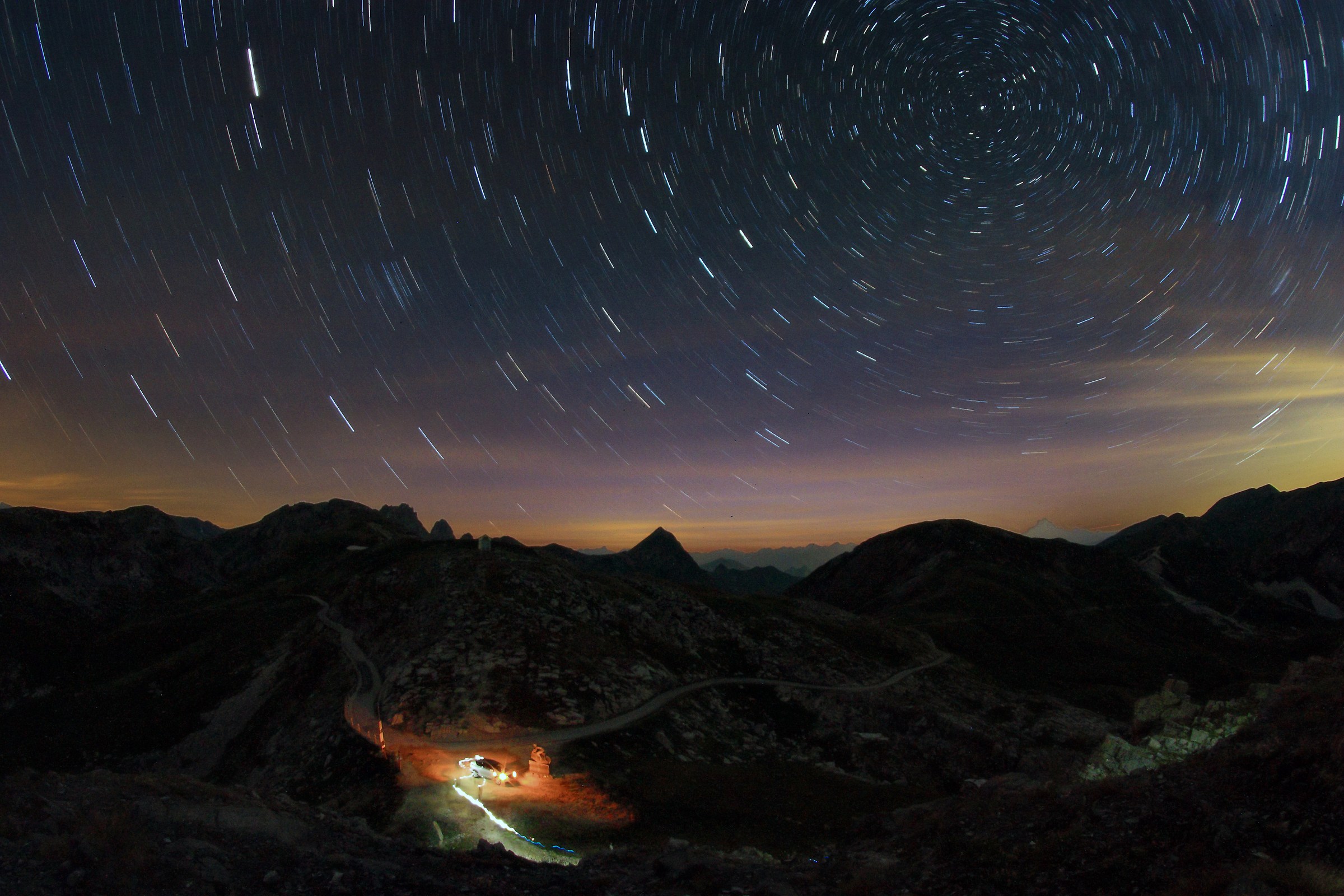 Under the stars at colle fauniera