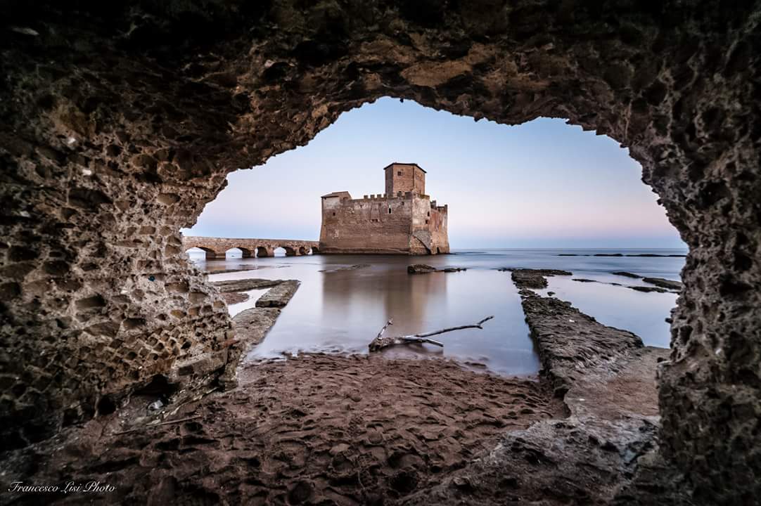 tramonto dalla grotta