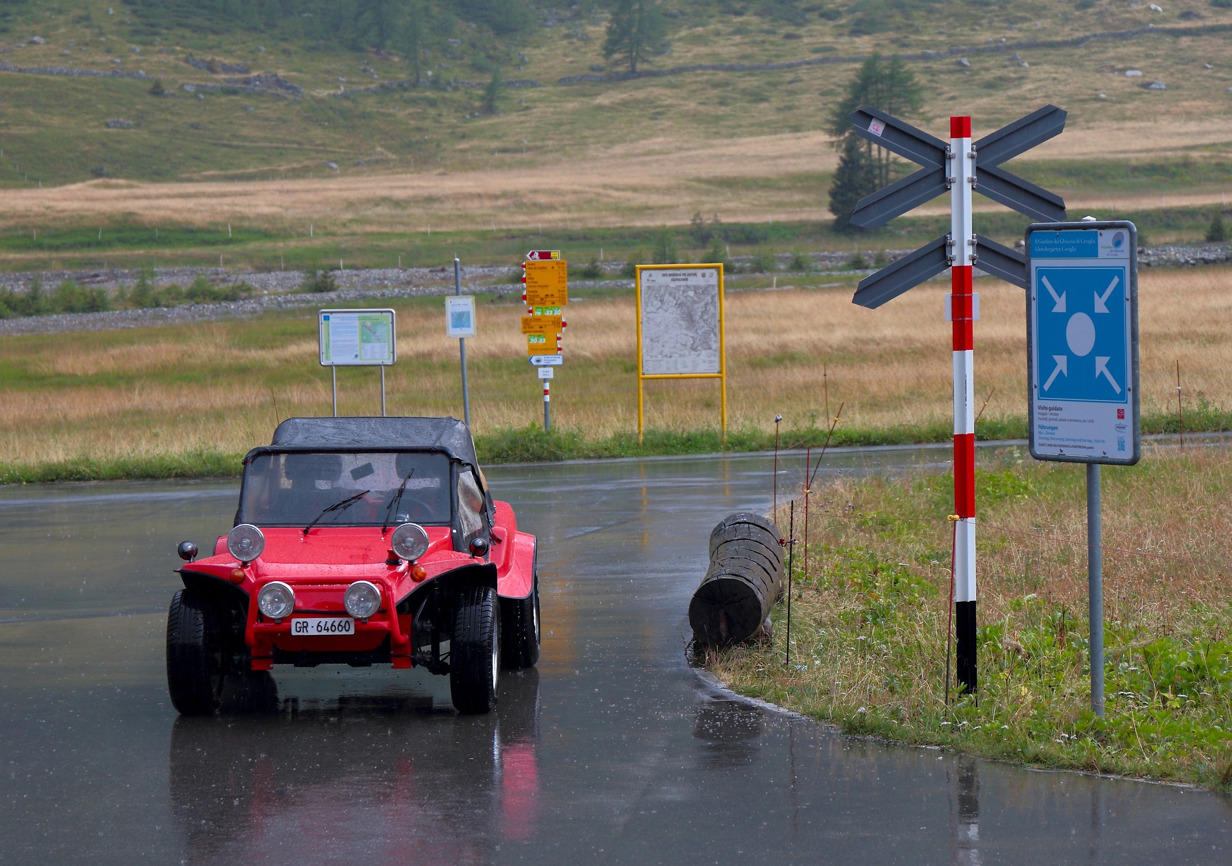 At the level crossing