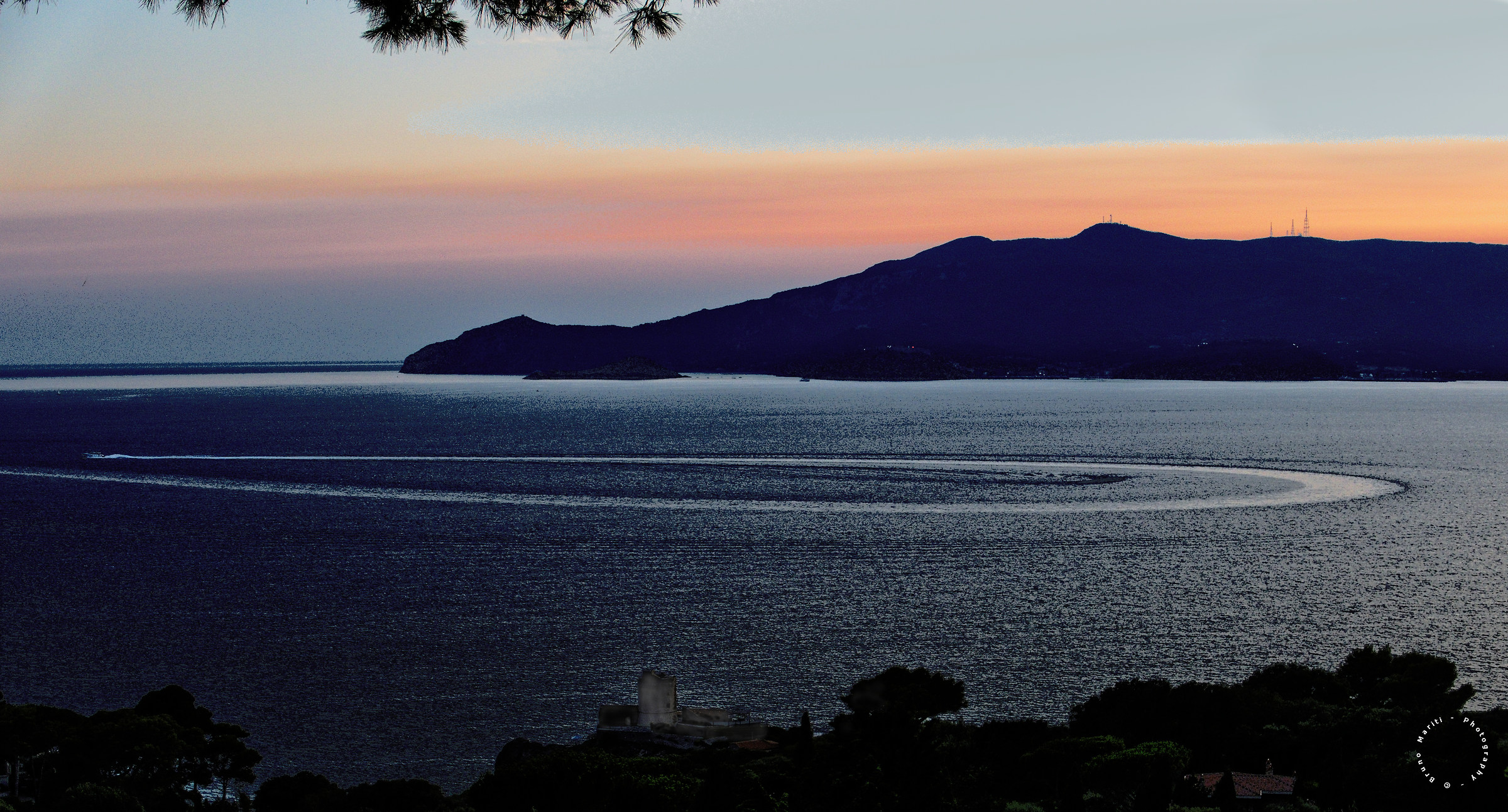 Il crepuscolo a Porto Ercole