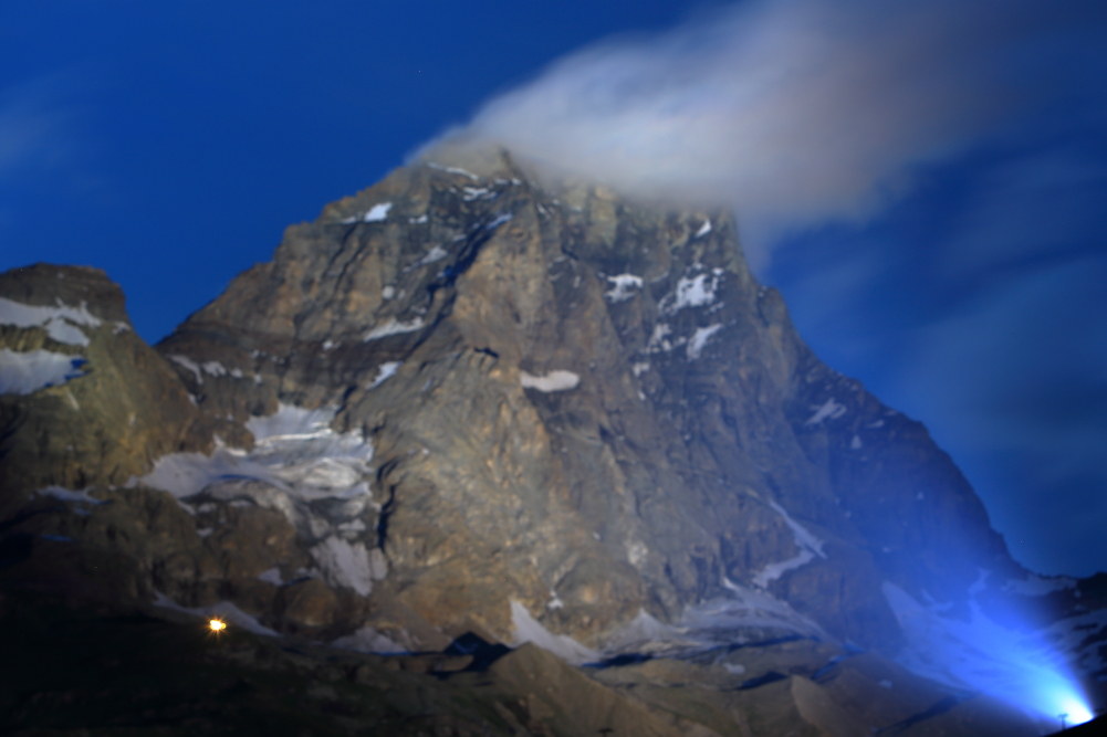Il Cervino illuminato