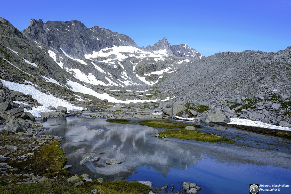 in the bottom of the Val D'Amola Presanella