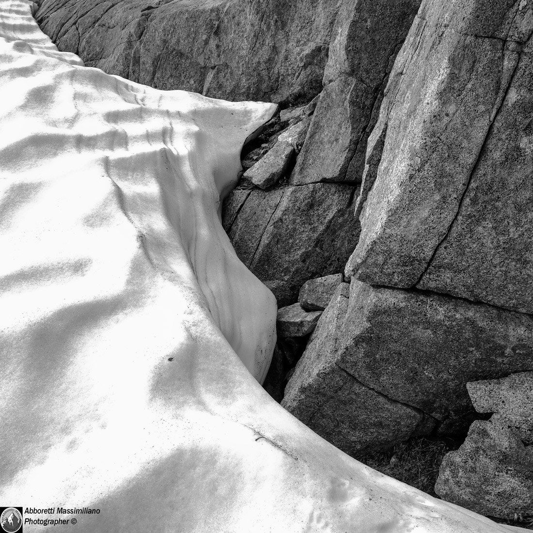 Snowfield on the slopes of Presanella (3558mt)