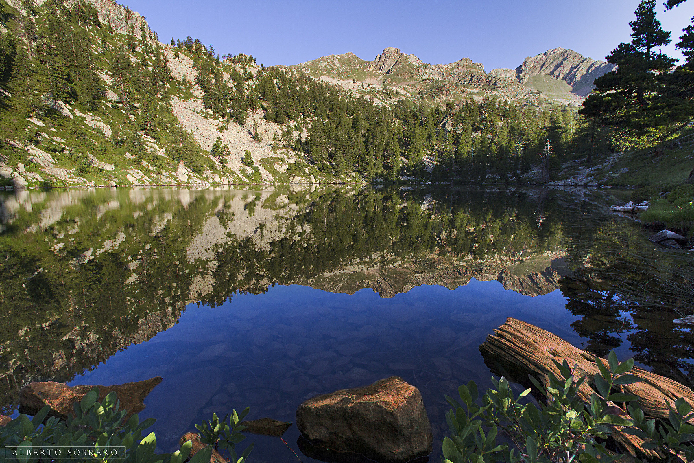 Reflections on Black Lake Riofreddo